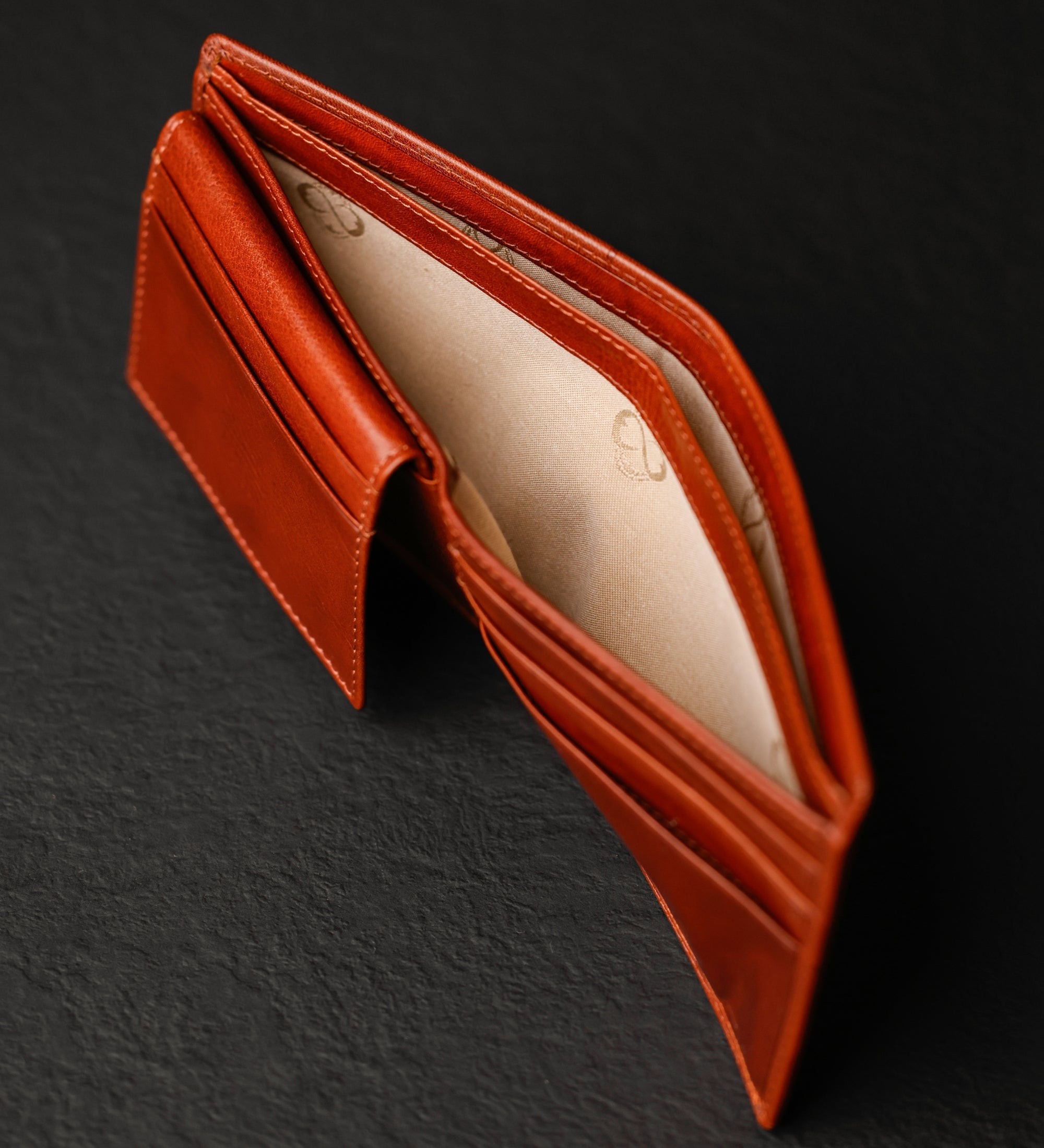 Dubbelvikt plånbok i läder – Poetic Justice