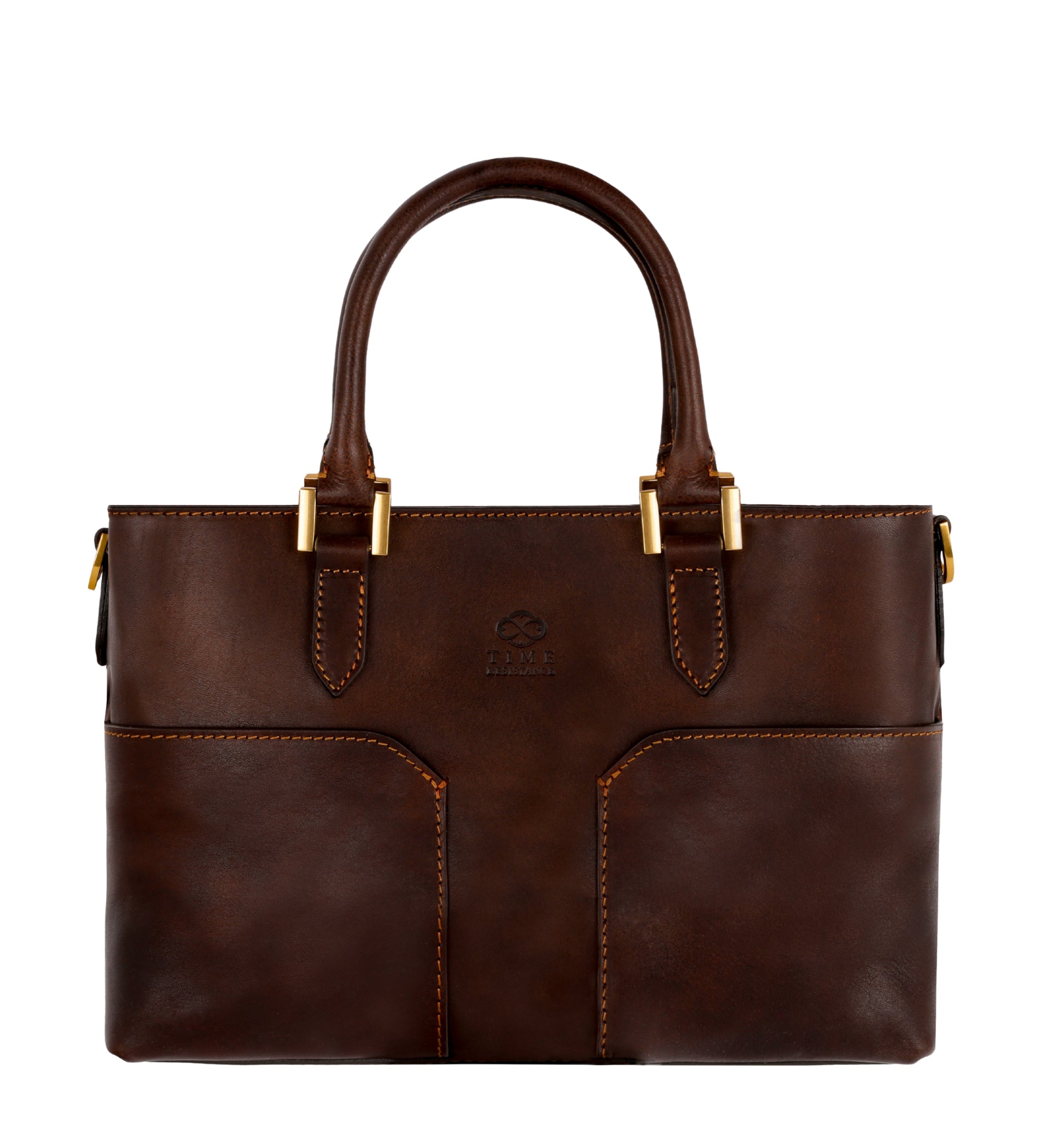 Handväska i läder axelväska i läder för dam– Camilla