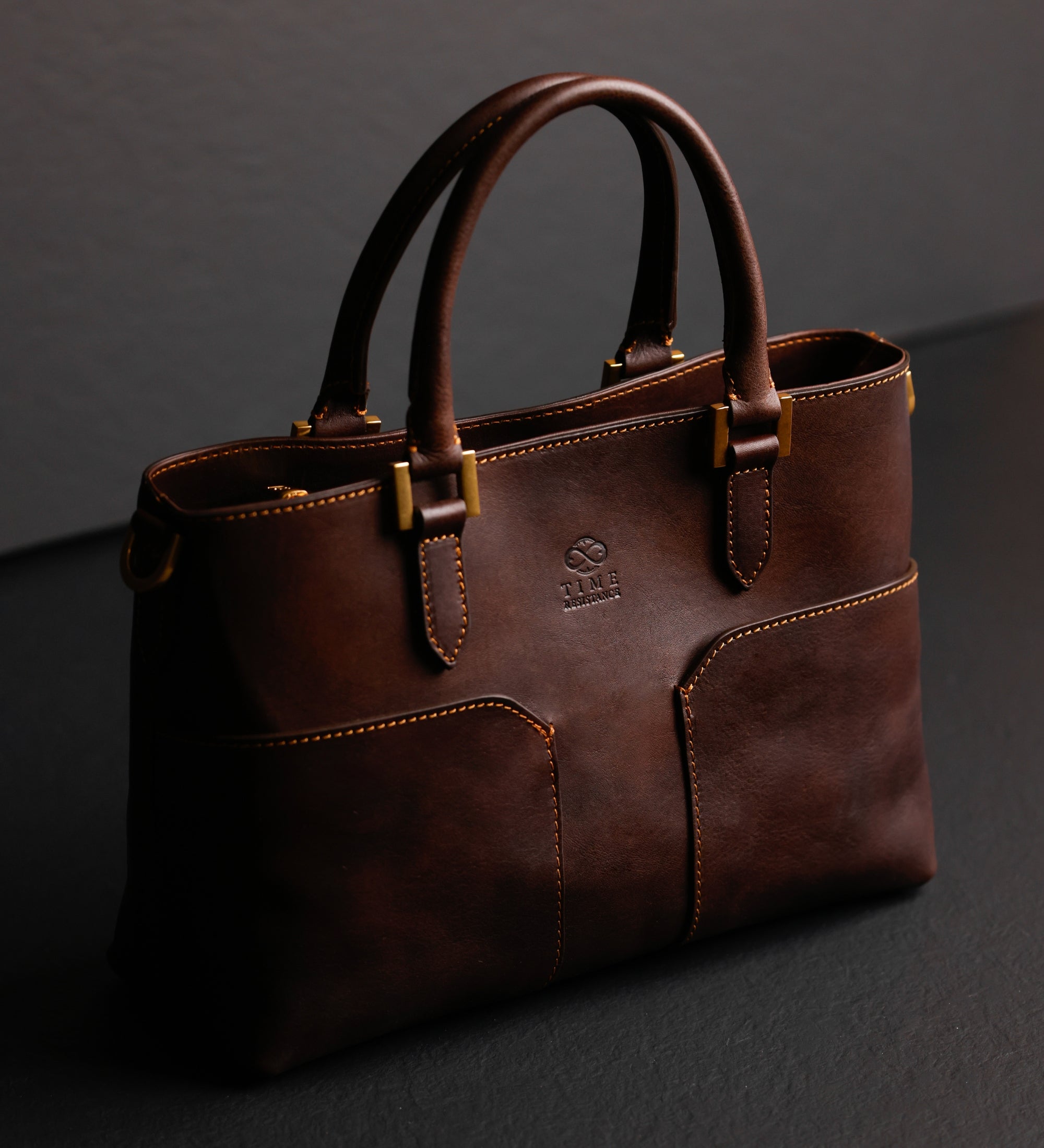 Handväska i läder axelväska i läder för dam– Camilla