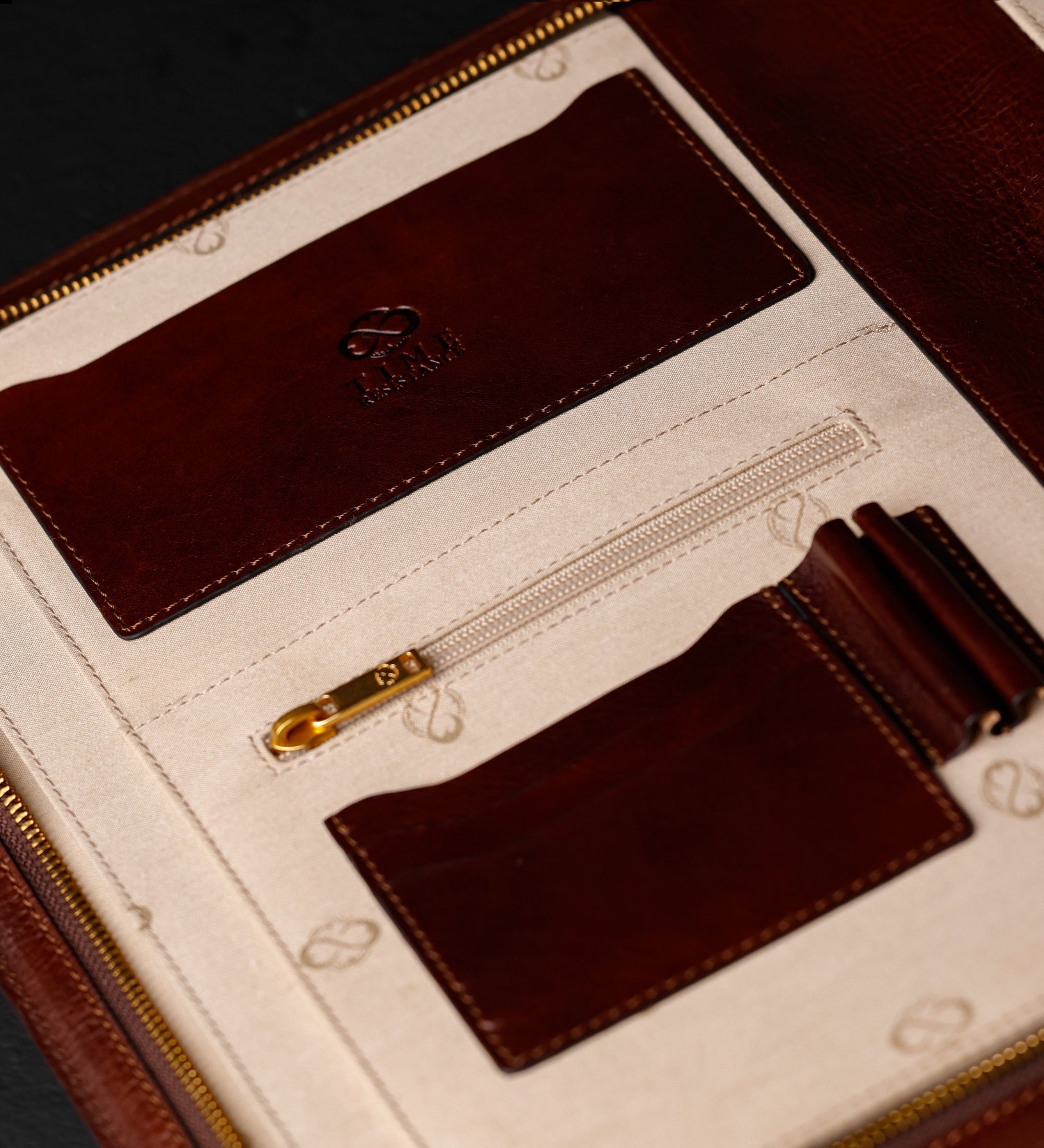 A4-dokumentmapp organisatör i läder – Candide