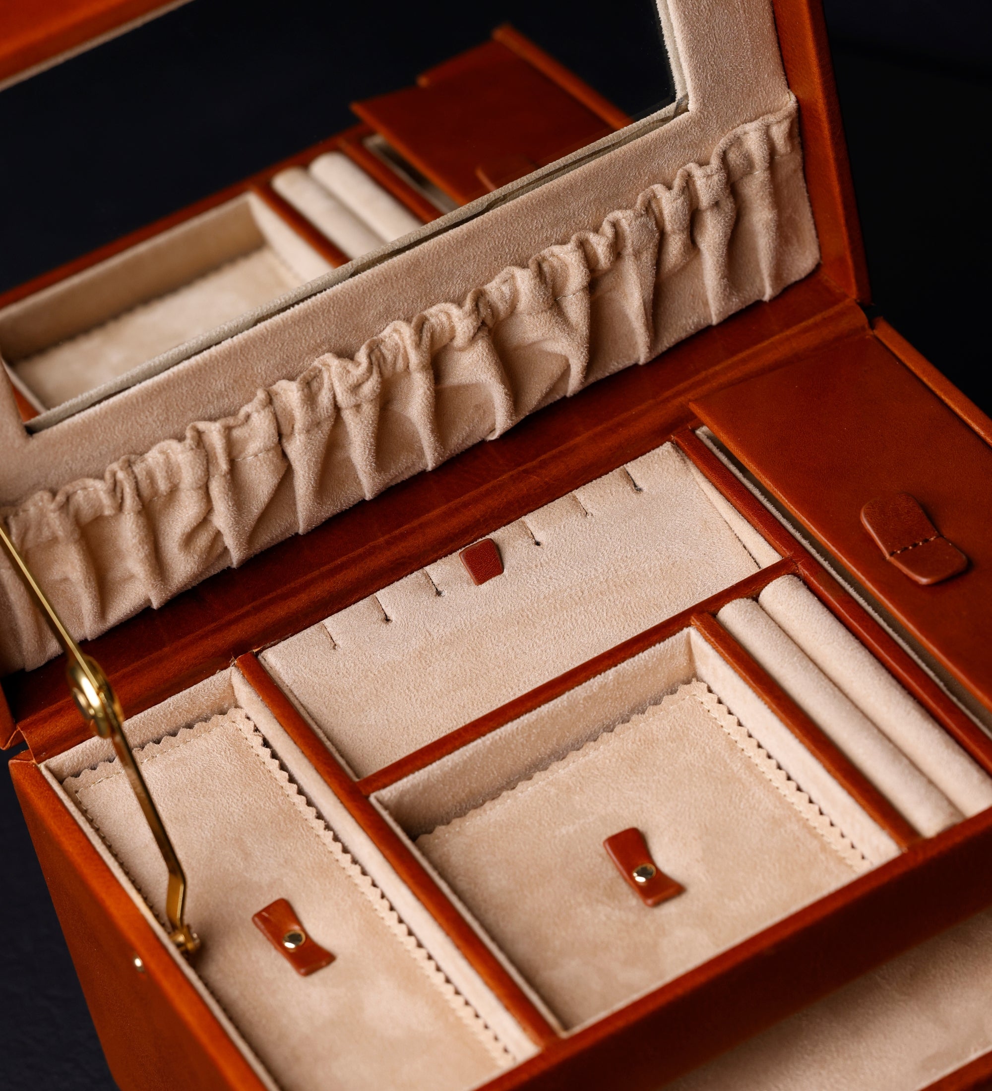 Stort smyckeskrin i läder för dam – The Portrait of a Lady