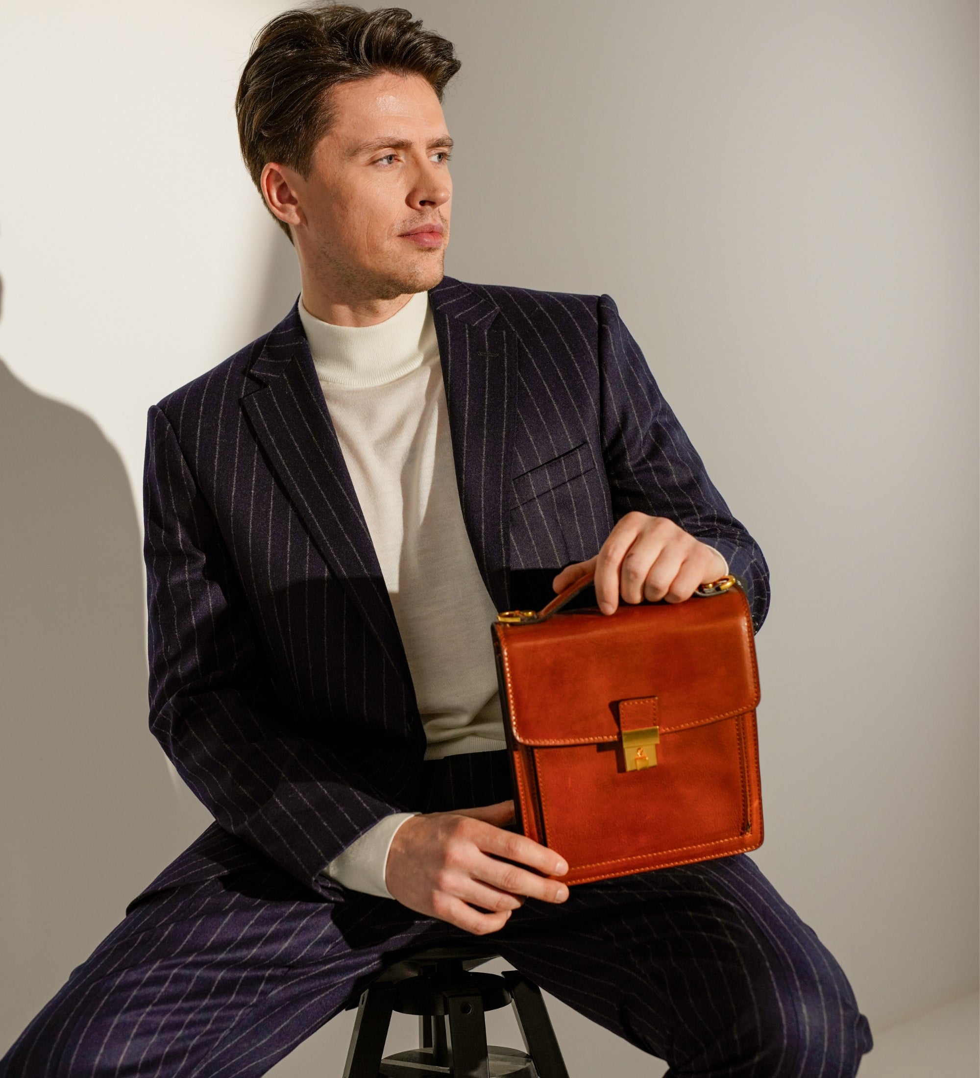 Liten portfölj i läder – Walden