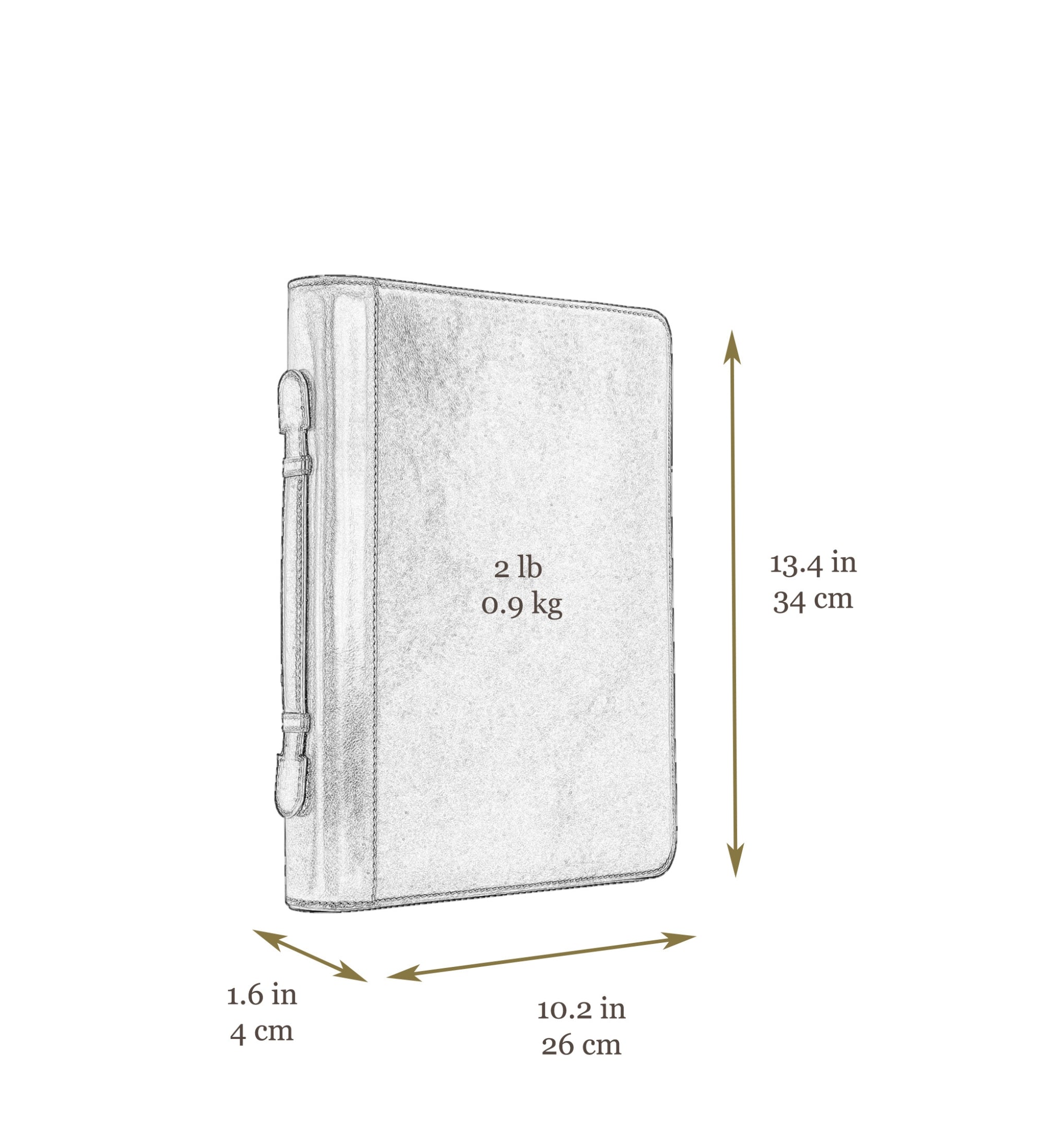 Dokumentmapp i läder med ringmekanism – Joy in the Morning