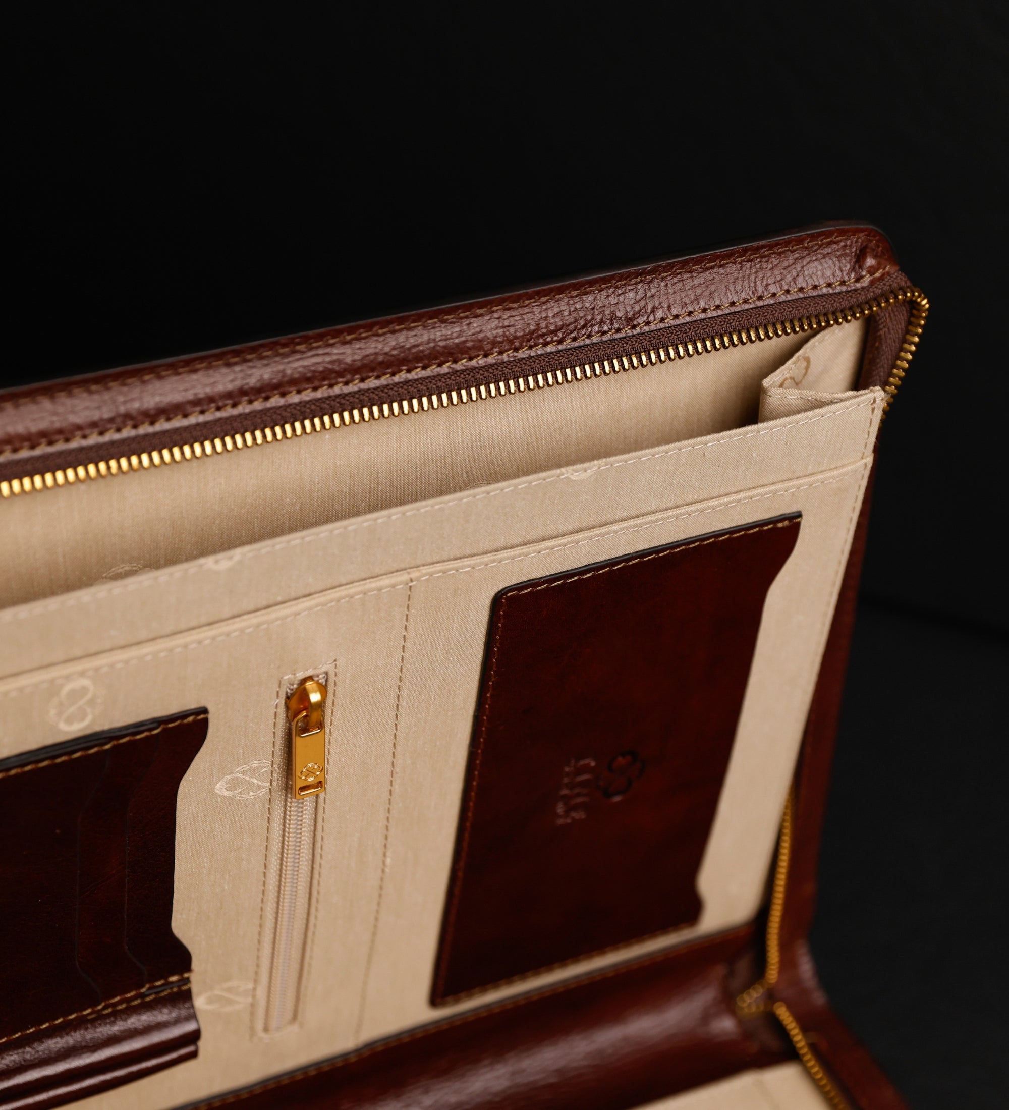 A4-dokumentmapp organisatör i läder – Candide