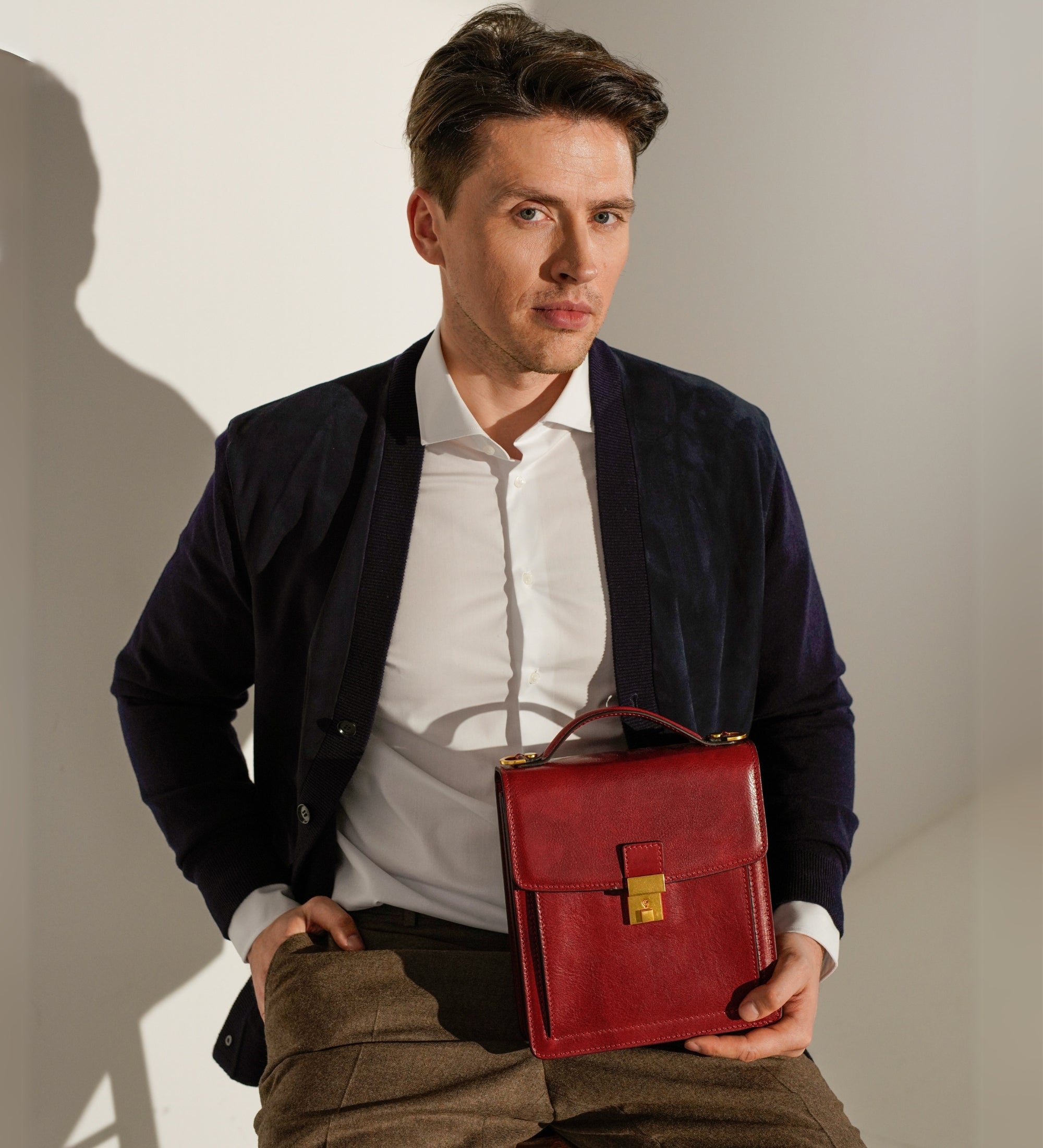 Liten portfölj i läder – Walden