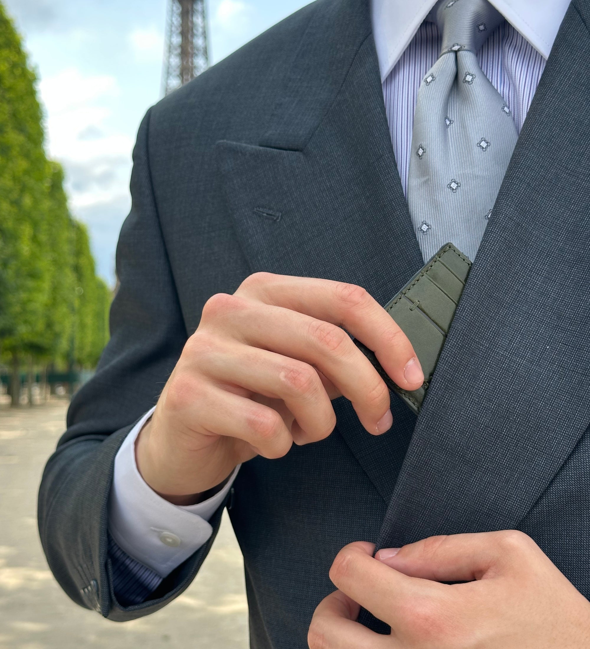 Kreditkortfodral visitkortfodral i läder– Fireflies