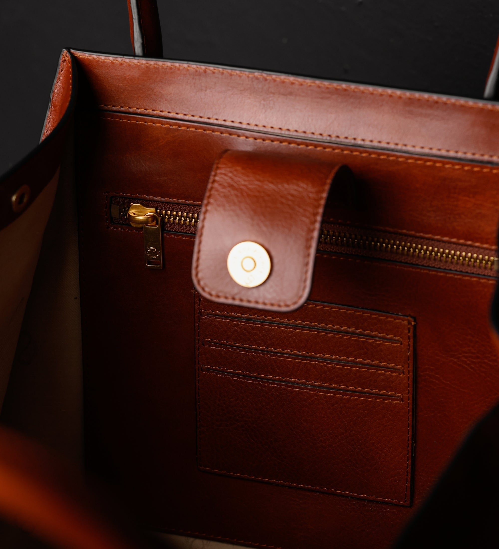 Handväska i läder toteväska i läder för dam - The Woman In White