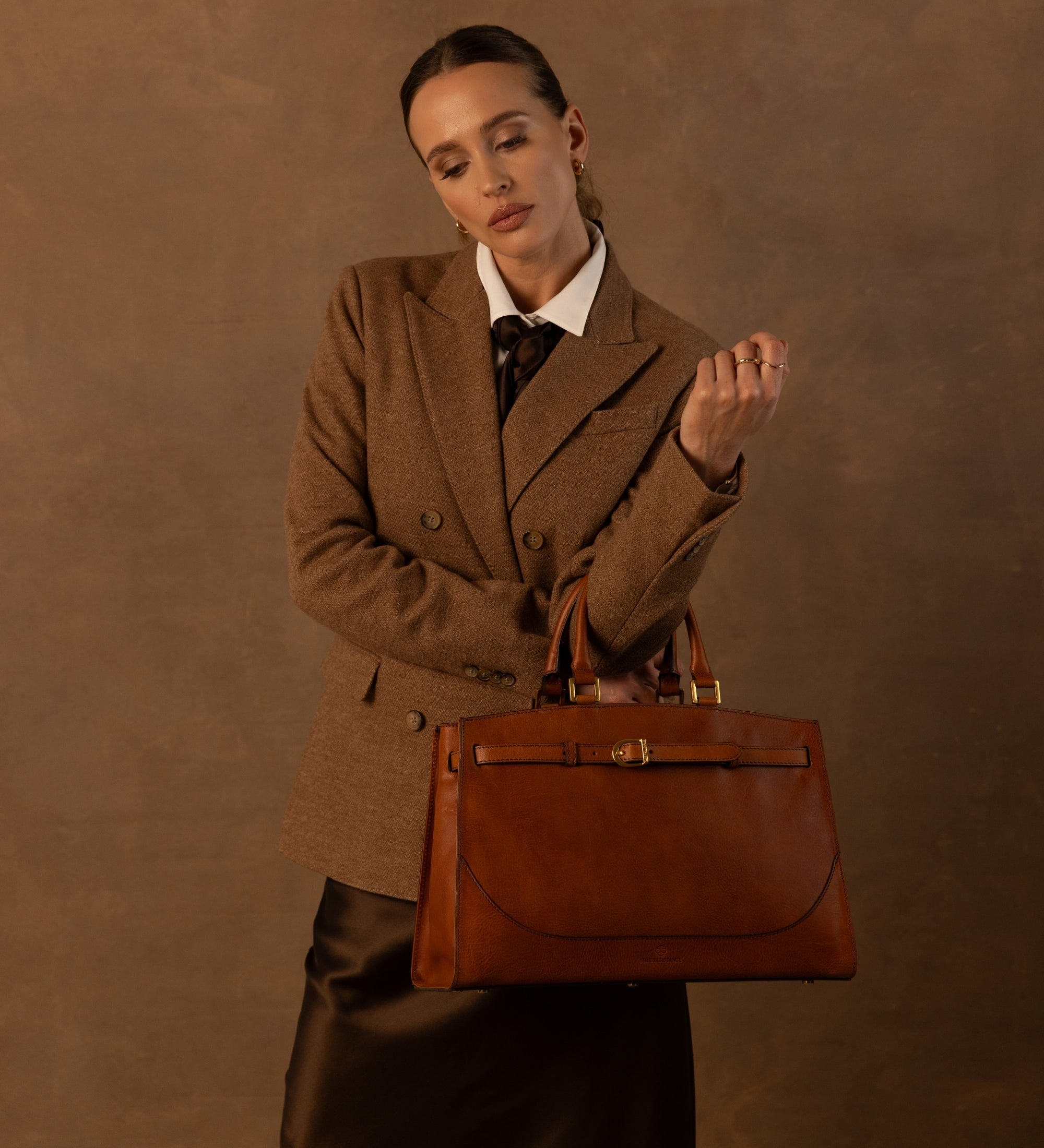 Handväska i läder för dam - Shirley