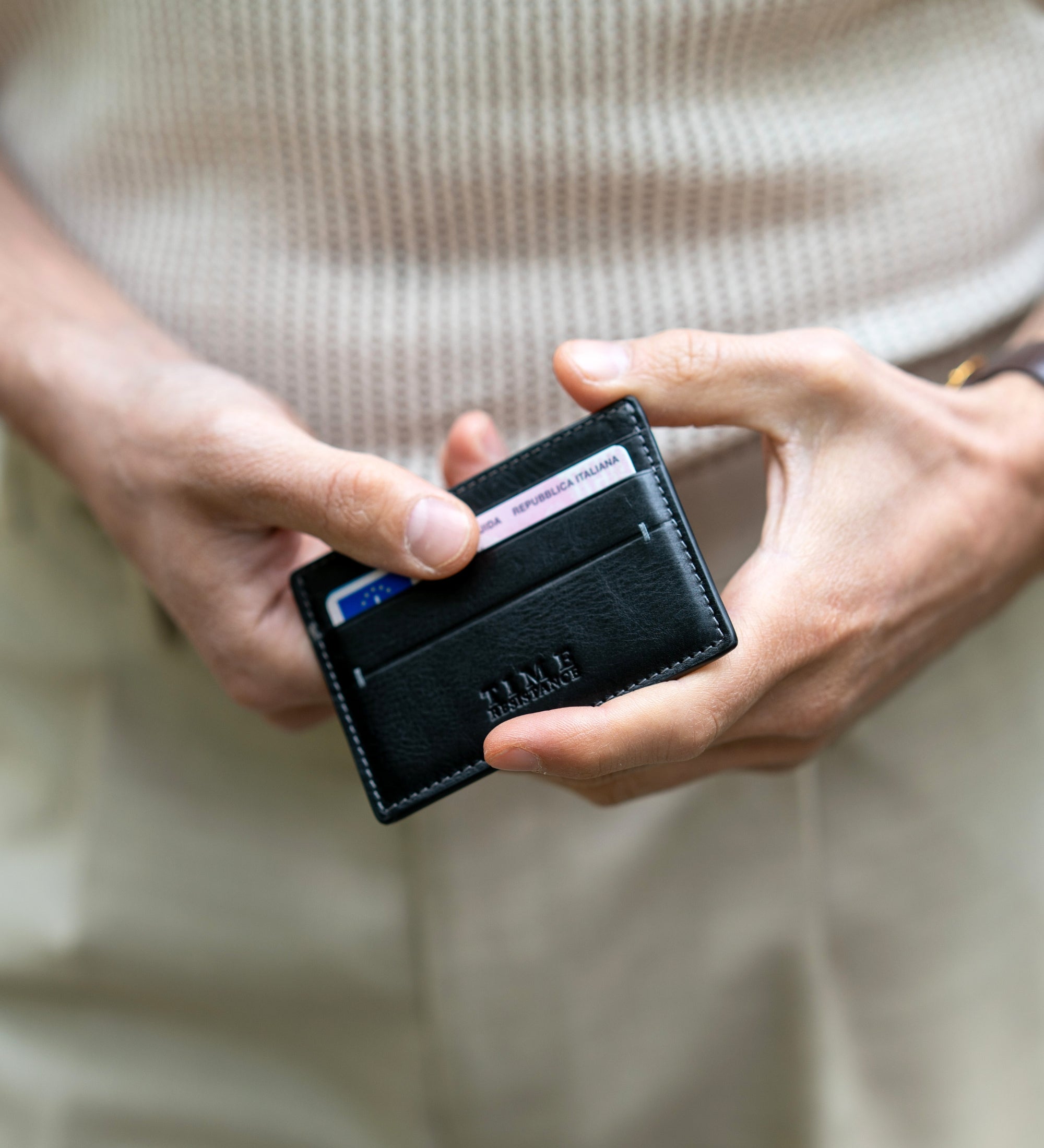 Kreditkortfodral visitkortfodral i läder– Fireflies