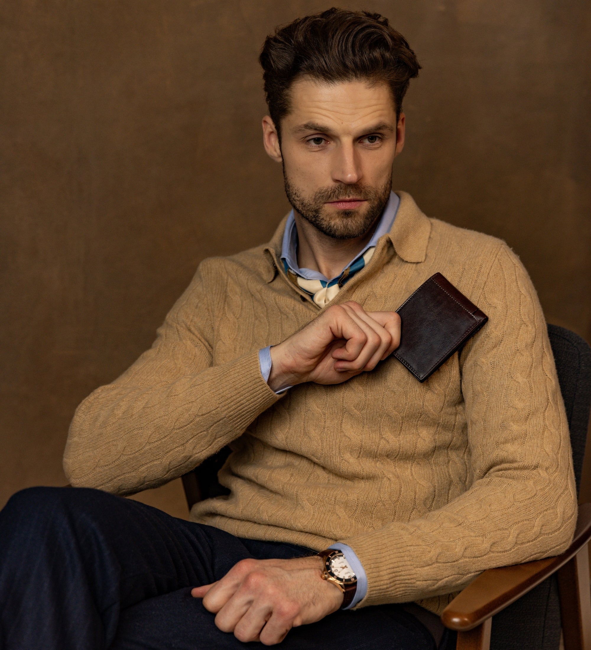 Dubbelvikt plånbok i läder – The Getaway