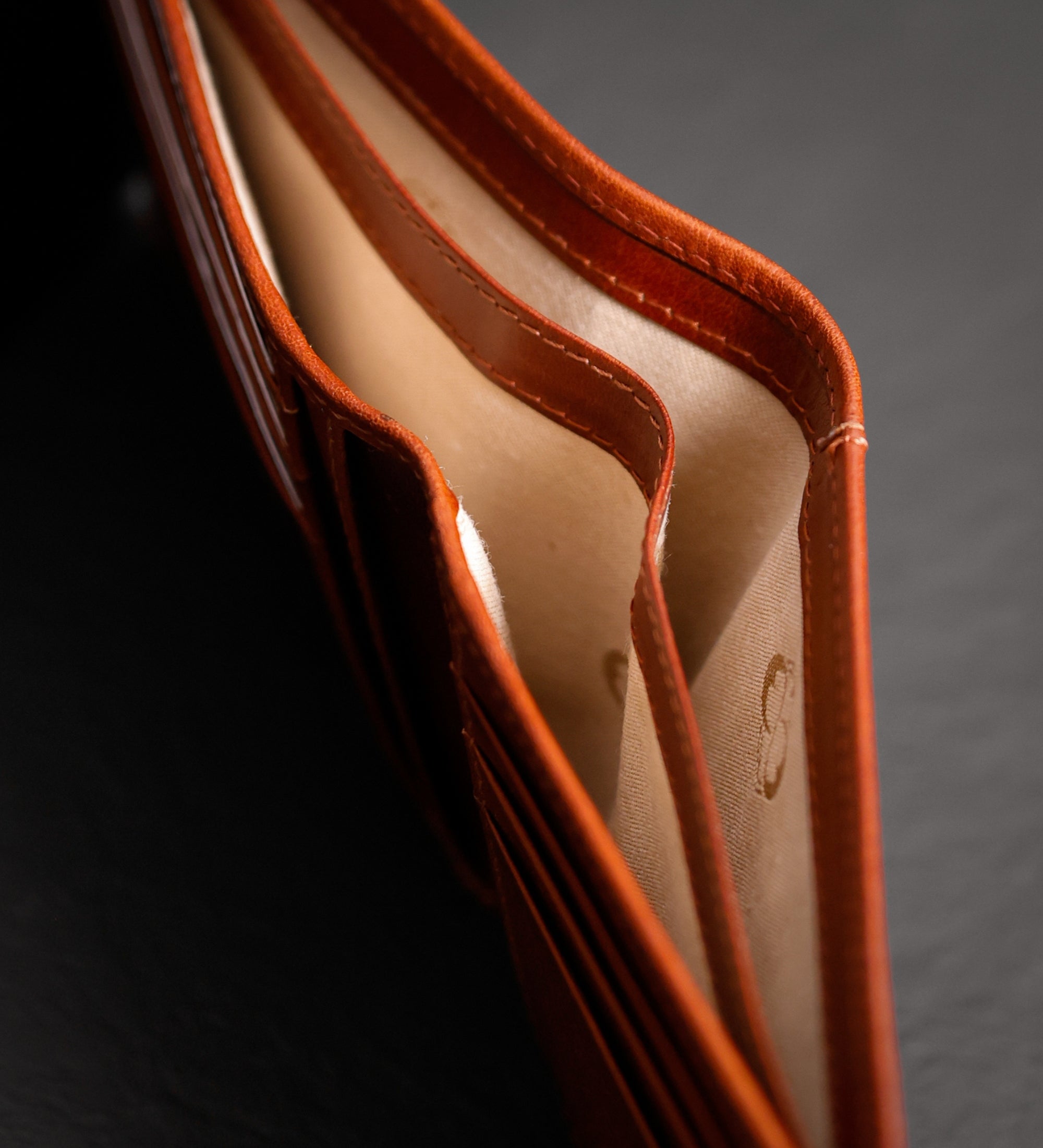 Dubbelvikt plånbok i läder – The Getaway