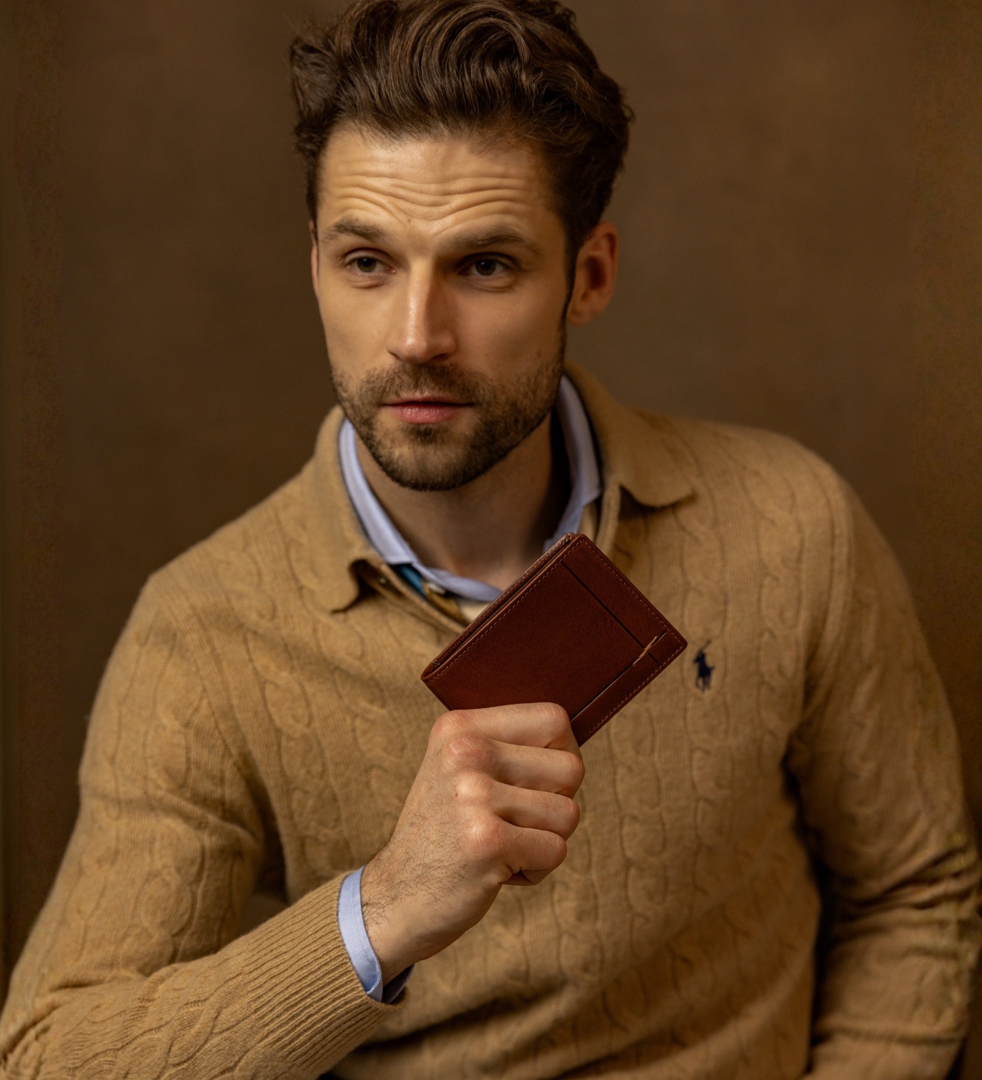 Dubbelvikt plånbok i läder – The Getaway