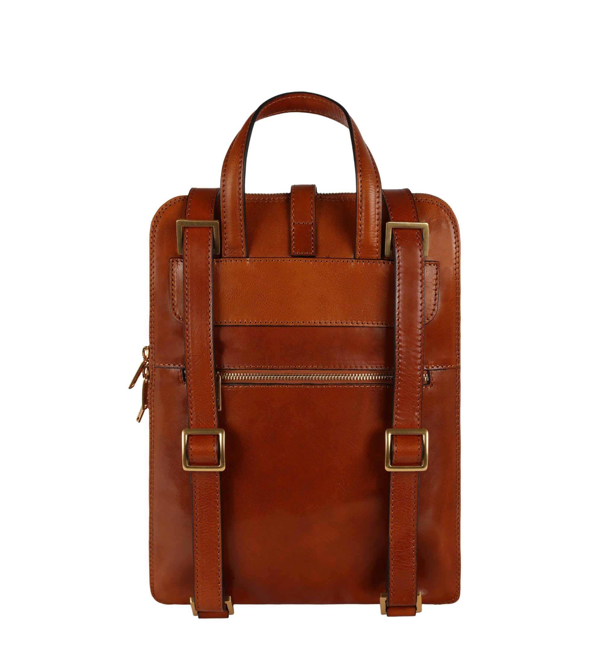 Omvandlingsbar ryggsäck i läder axelväska i läder för dam – Clarissa