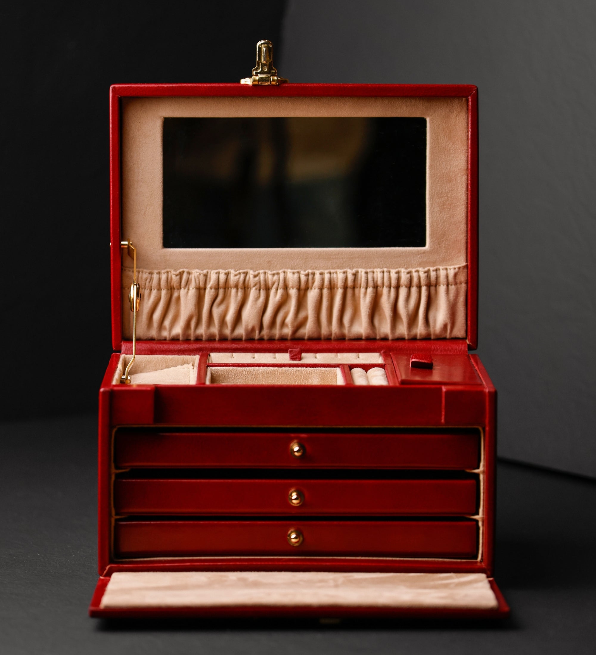 Stort smyckeskrin i läder för dam – The Portrait of a Lady