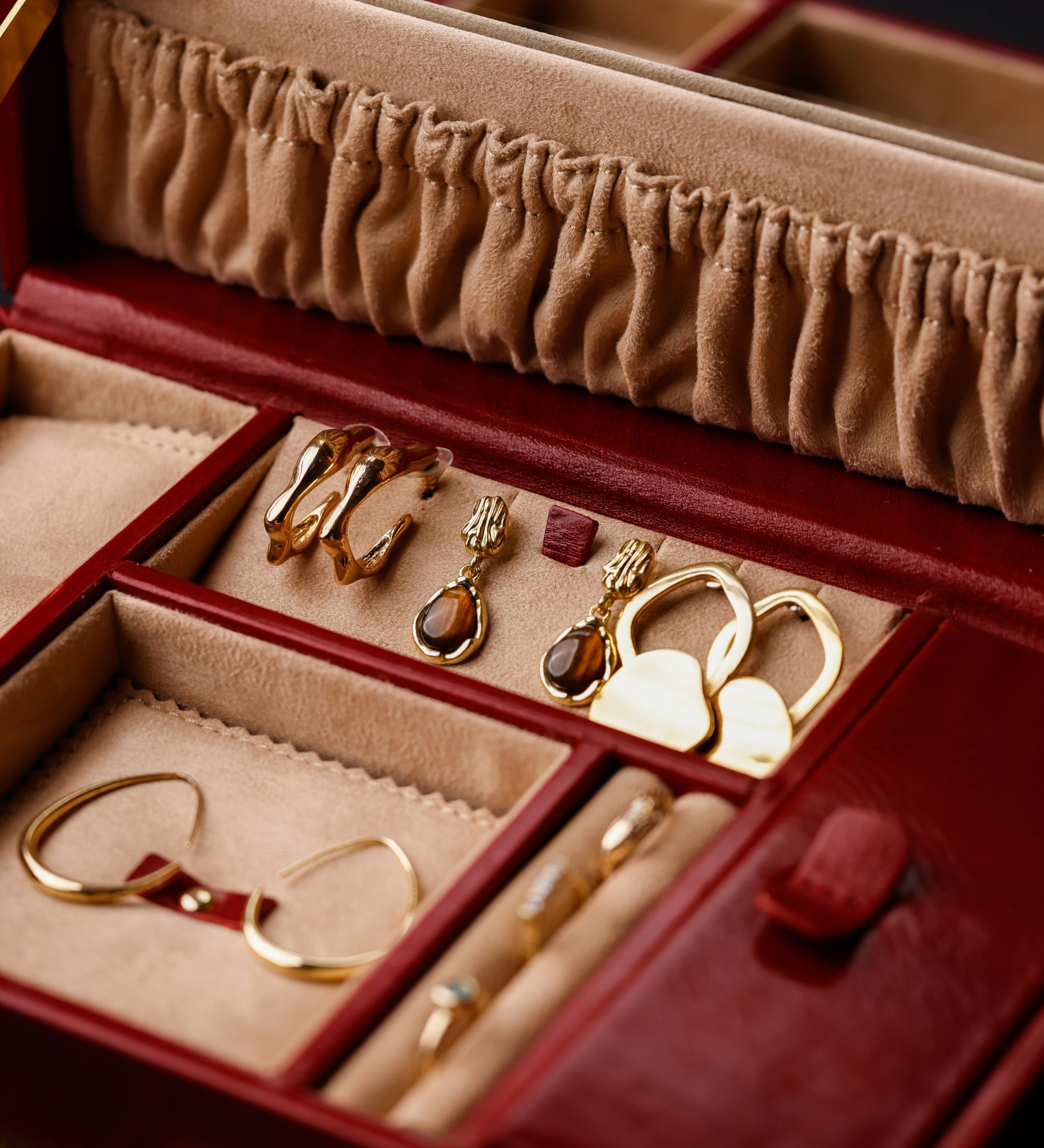 Stort smyckeskrin i läder för dam – The Portrait of a Lady