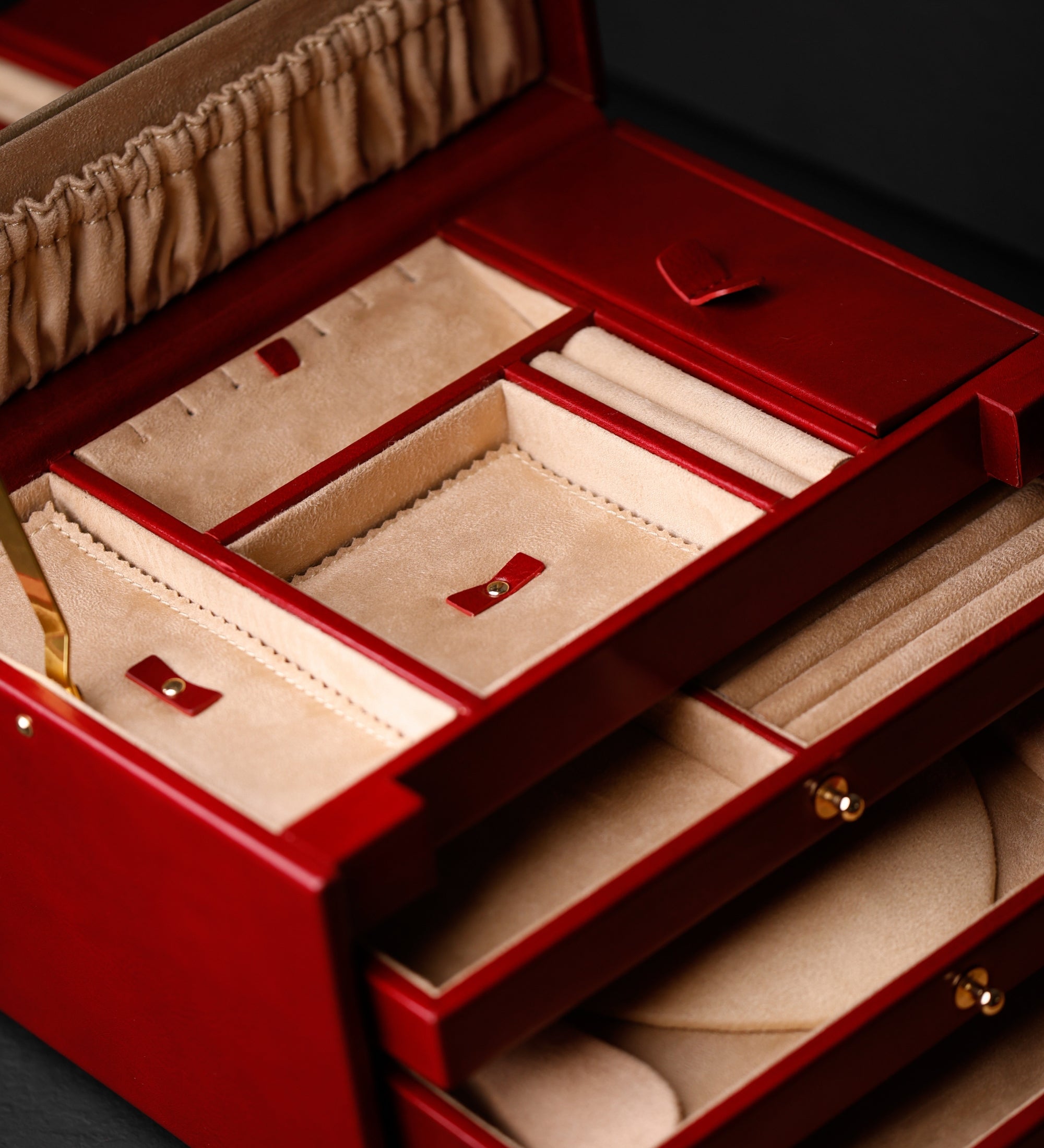 Stort smyckeskrin i läder för dam – The Portrait of a Lady