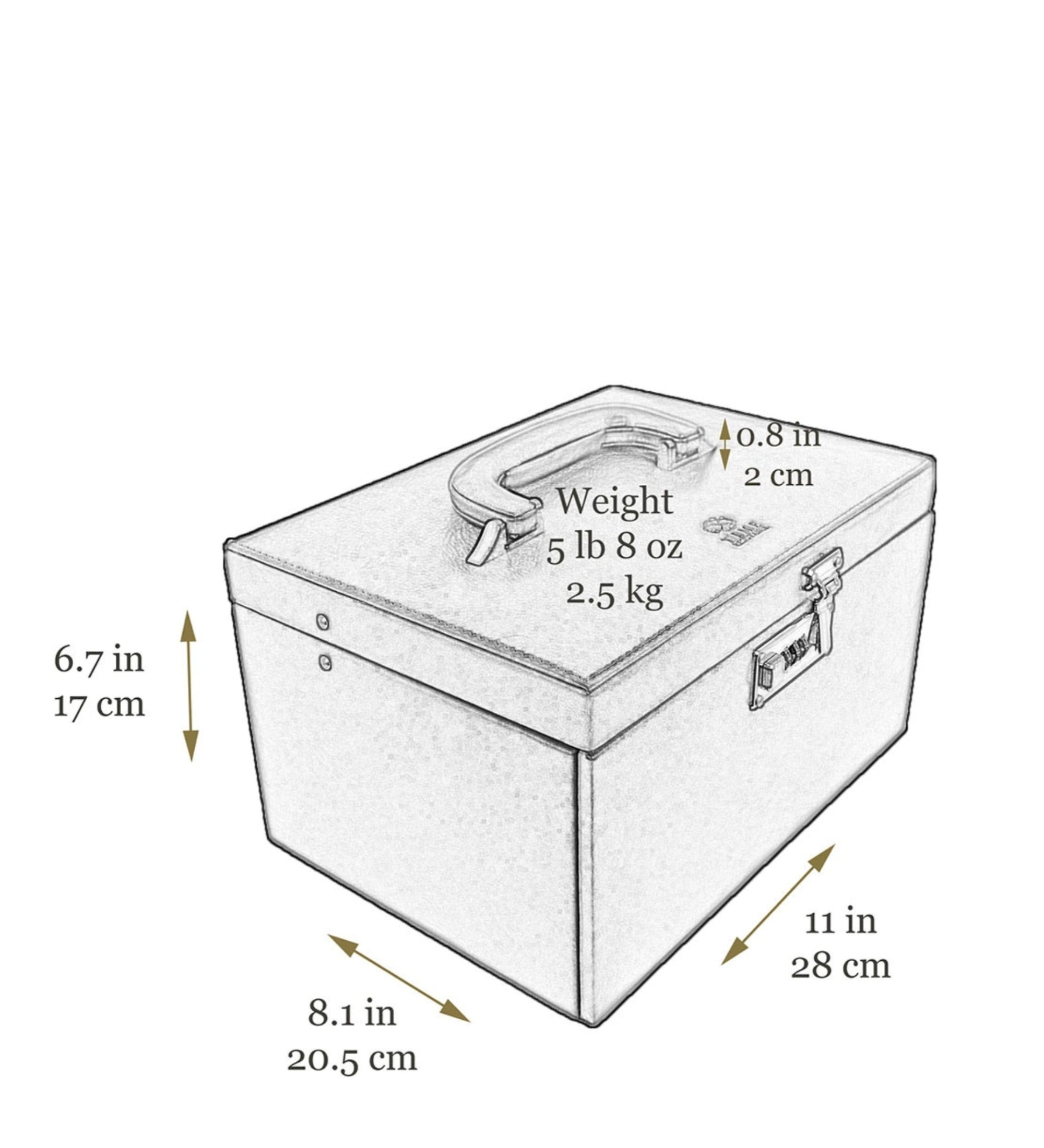 Stort smyckeskrin i läder för dam – The Portrait of a Lady