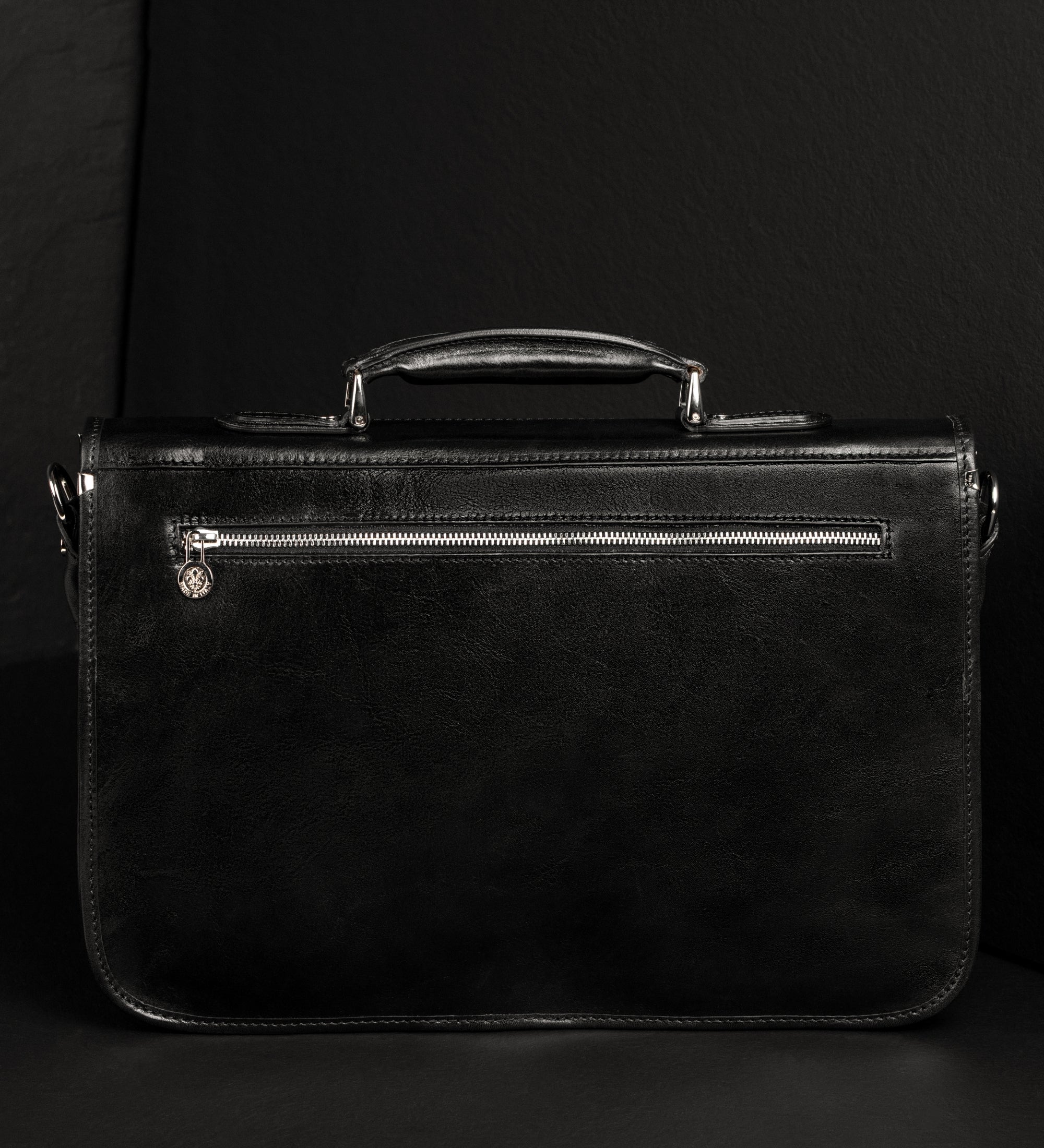 Portfölj i läder laptopväska i läder – Illusions