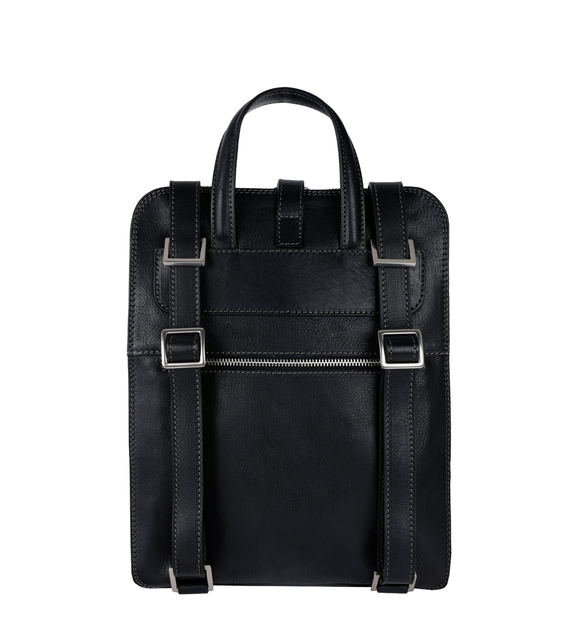 Omvandlingsbar ryggsäck i läder axelväska i läder för dam – Clarissa