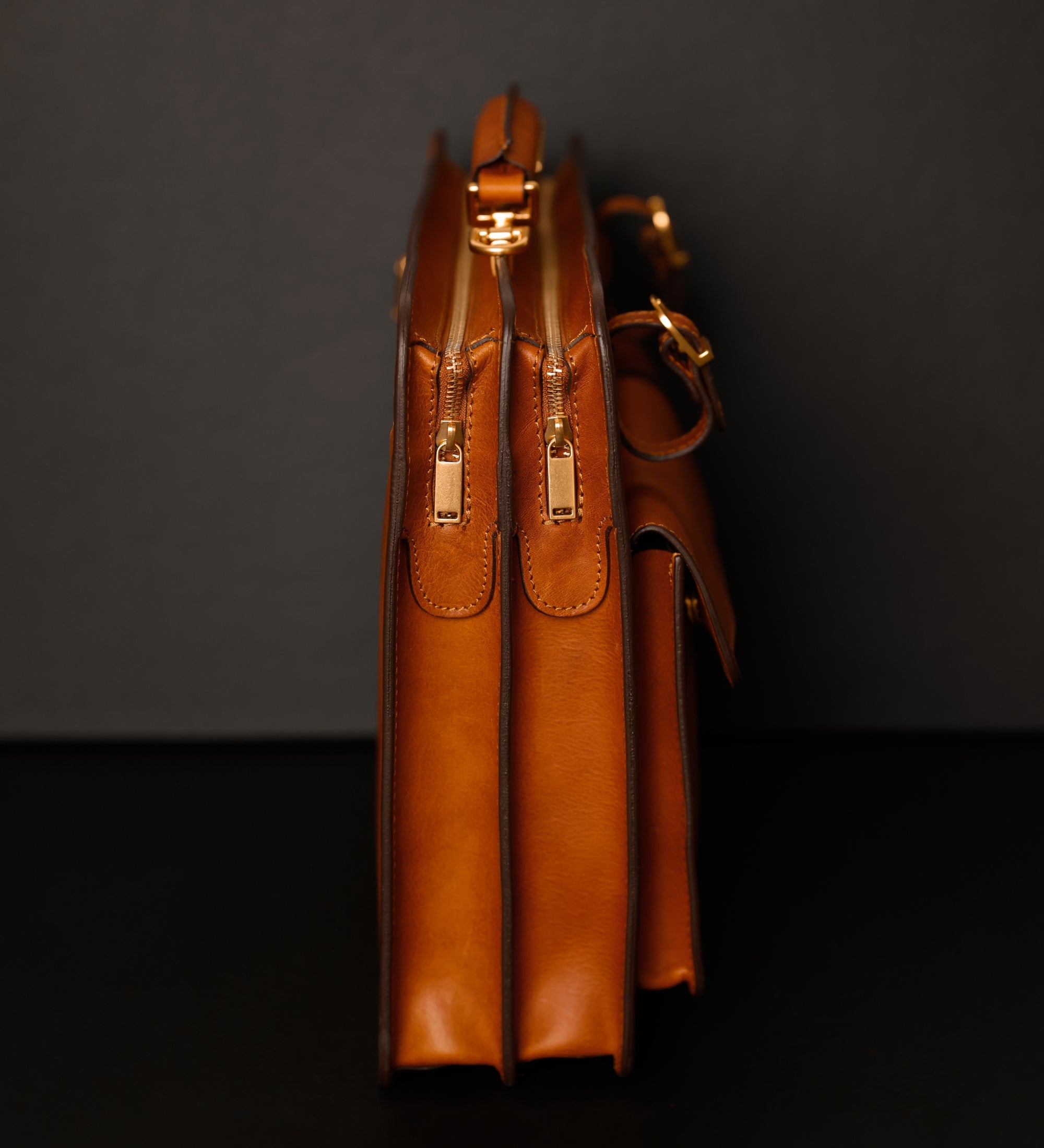 Läderväska i satchel-stil portfölj i läder – The Prophet