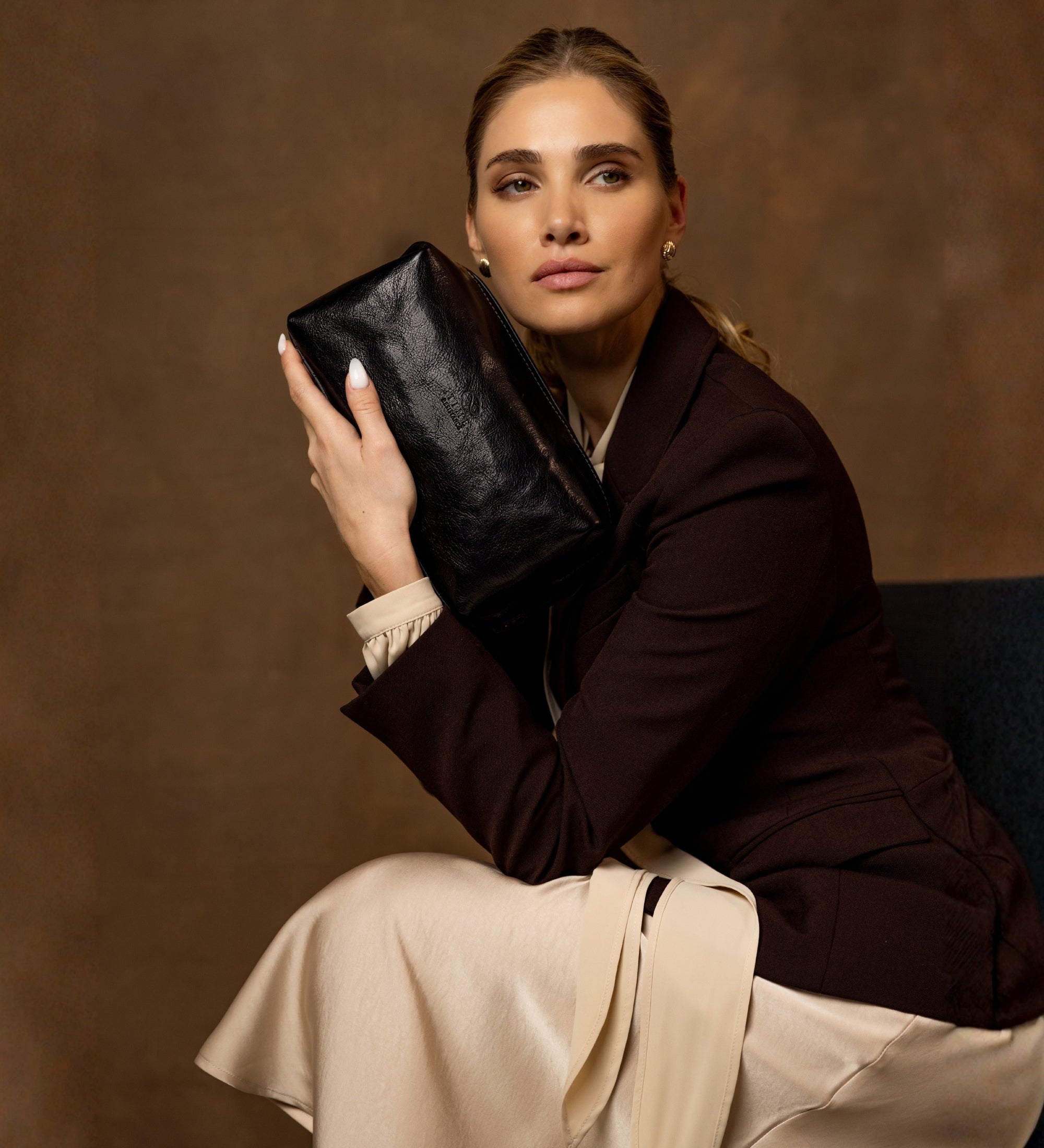 Necessär i läder för dam - Four Past Midnight