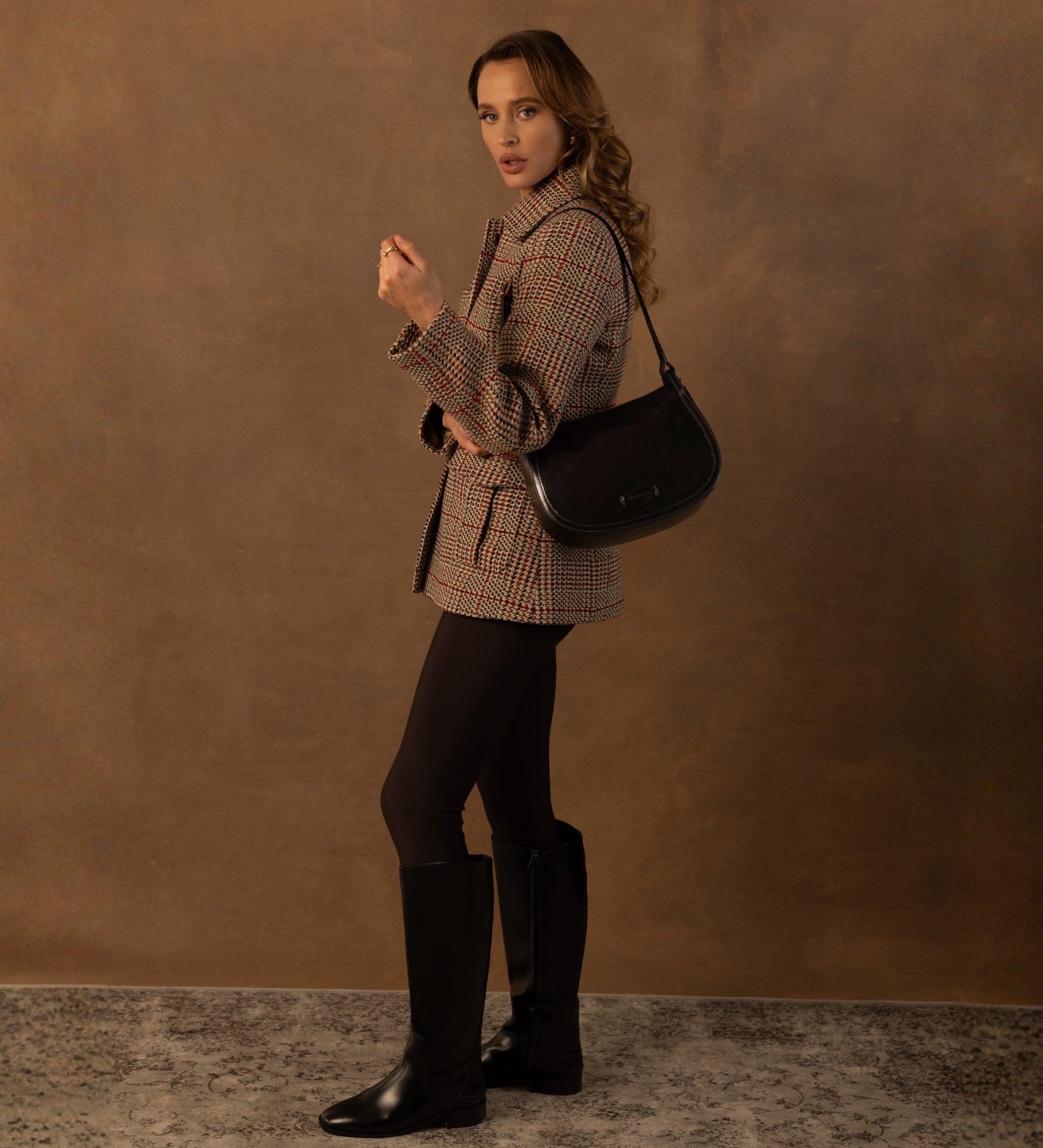 Hoboväska i läder för dam - La Noia