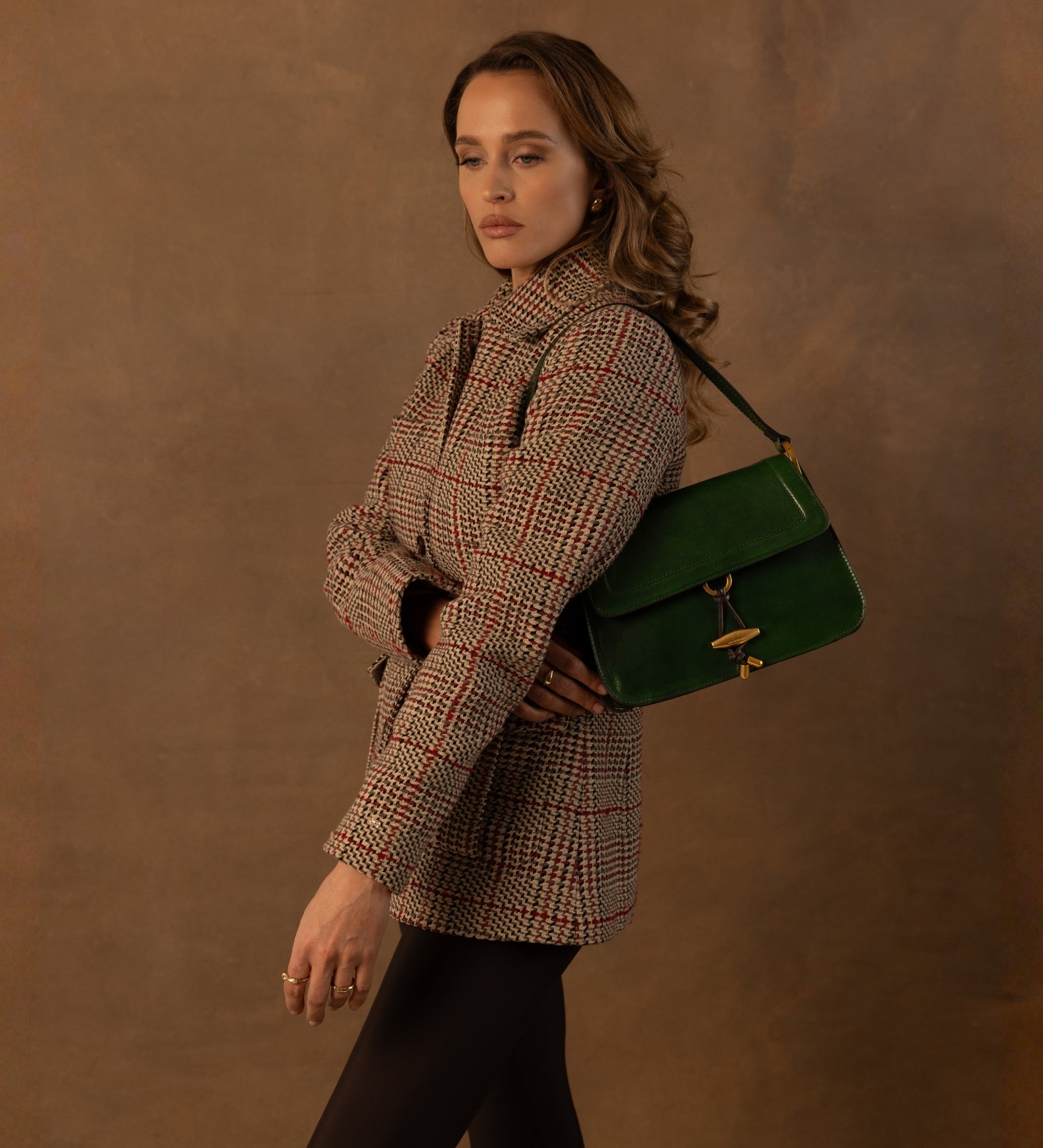 Läderväska med lock för dam - Possession