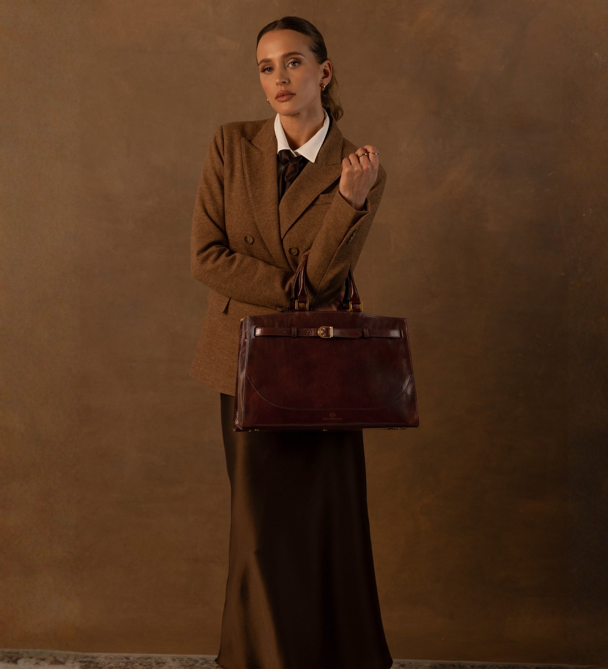 Handväska i läder för dam - Shirley