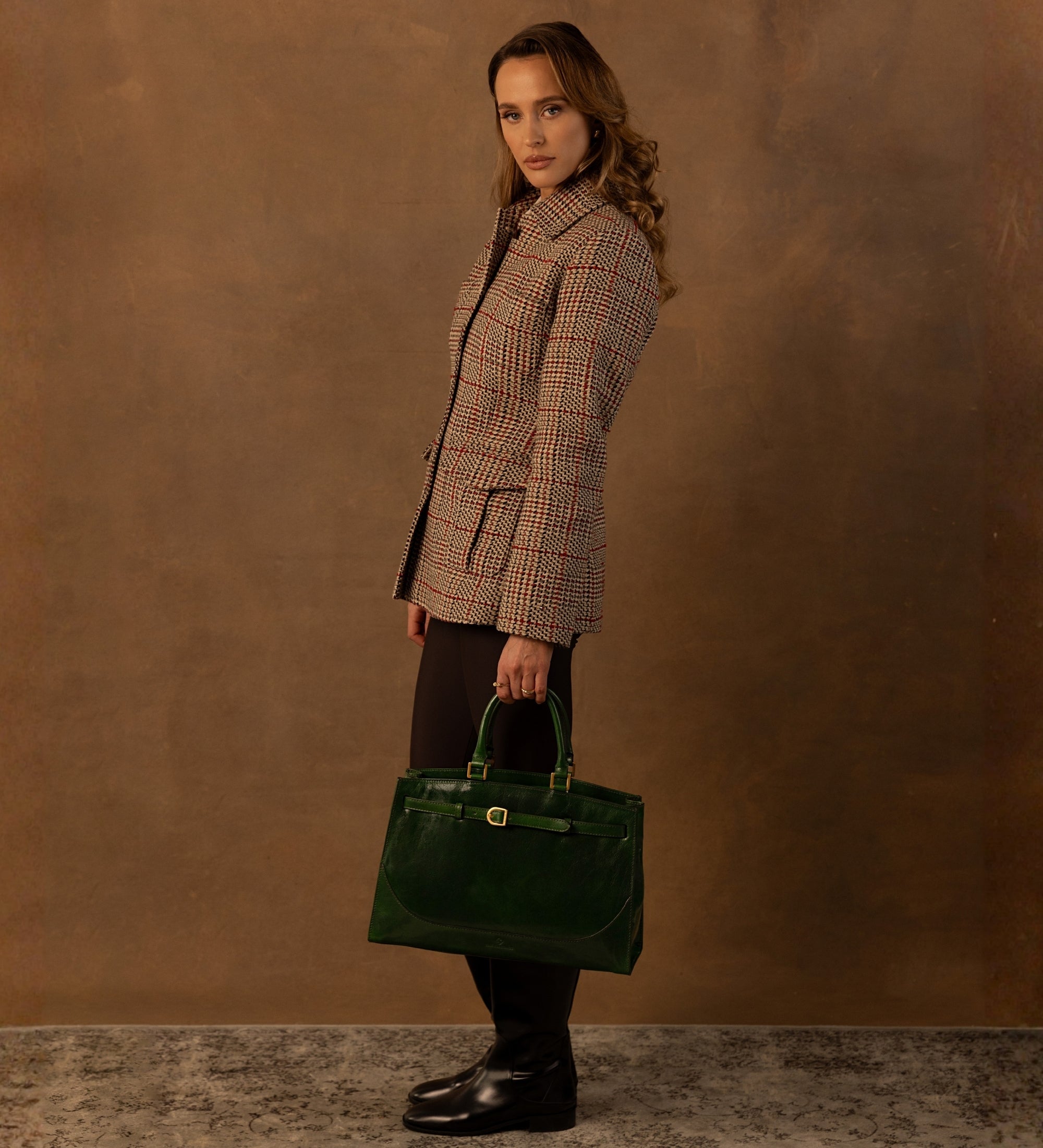 Handväska i läder för dam - Shirley