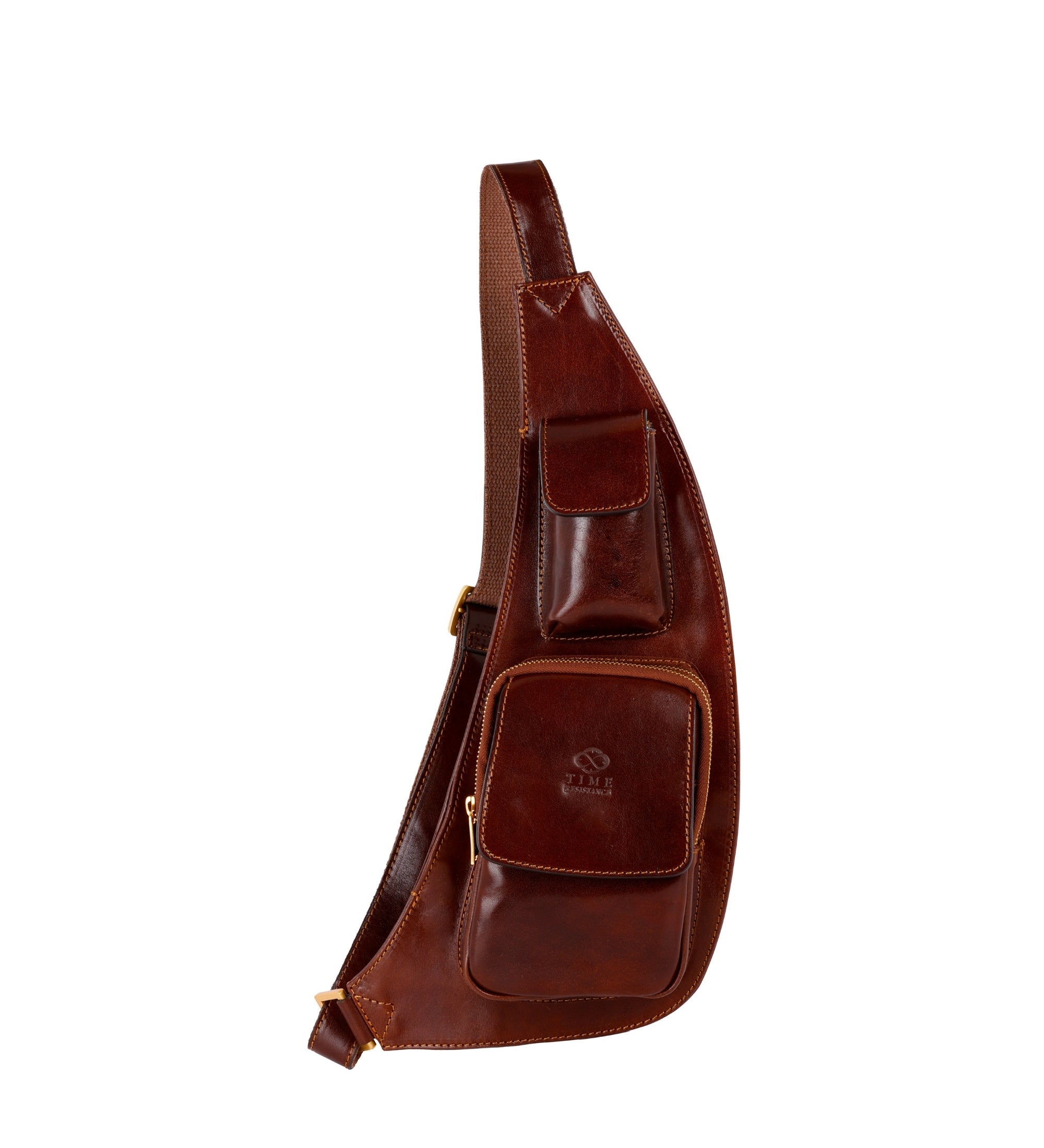 Slingväska i läder crossbodyväska i läder – The Monk