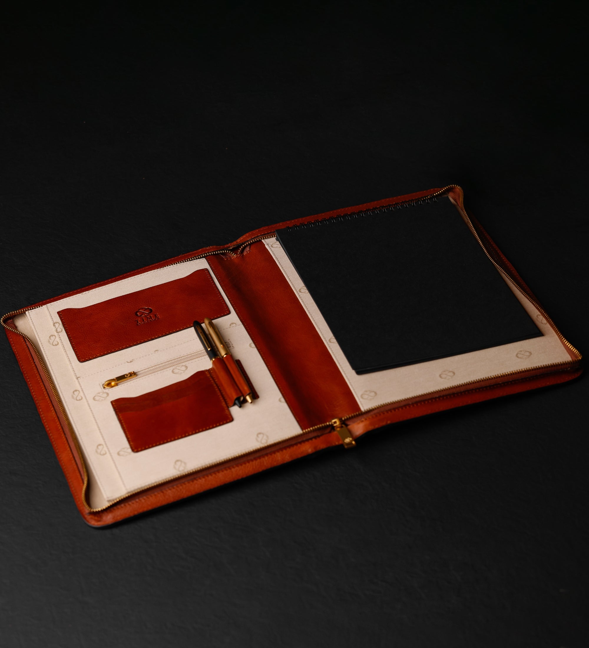 A4-dokumentmapp organisatör i läder – Candide