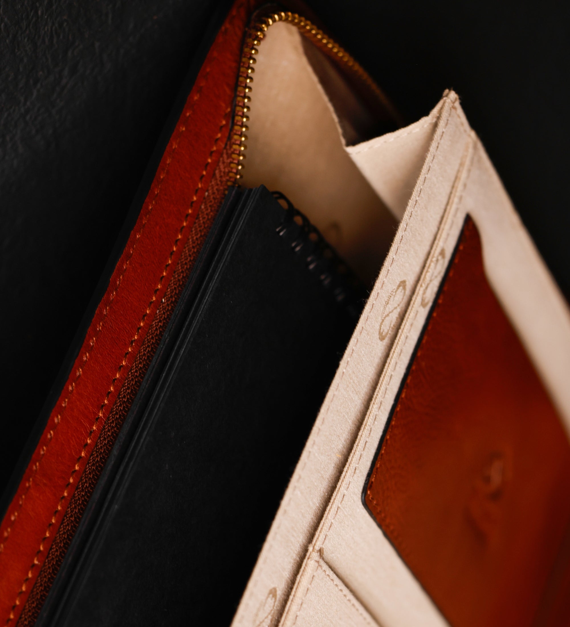 A4-dokumentmapp organisatör i läder – Candide