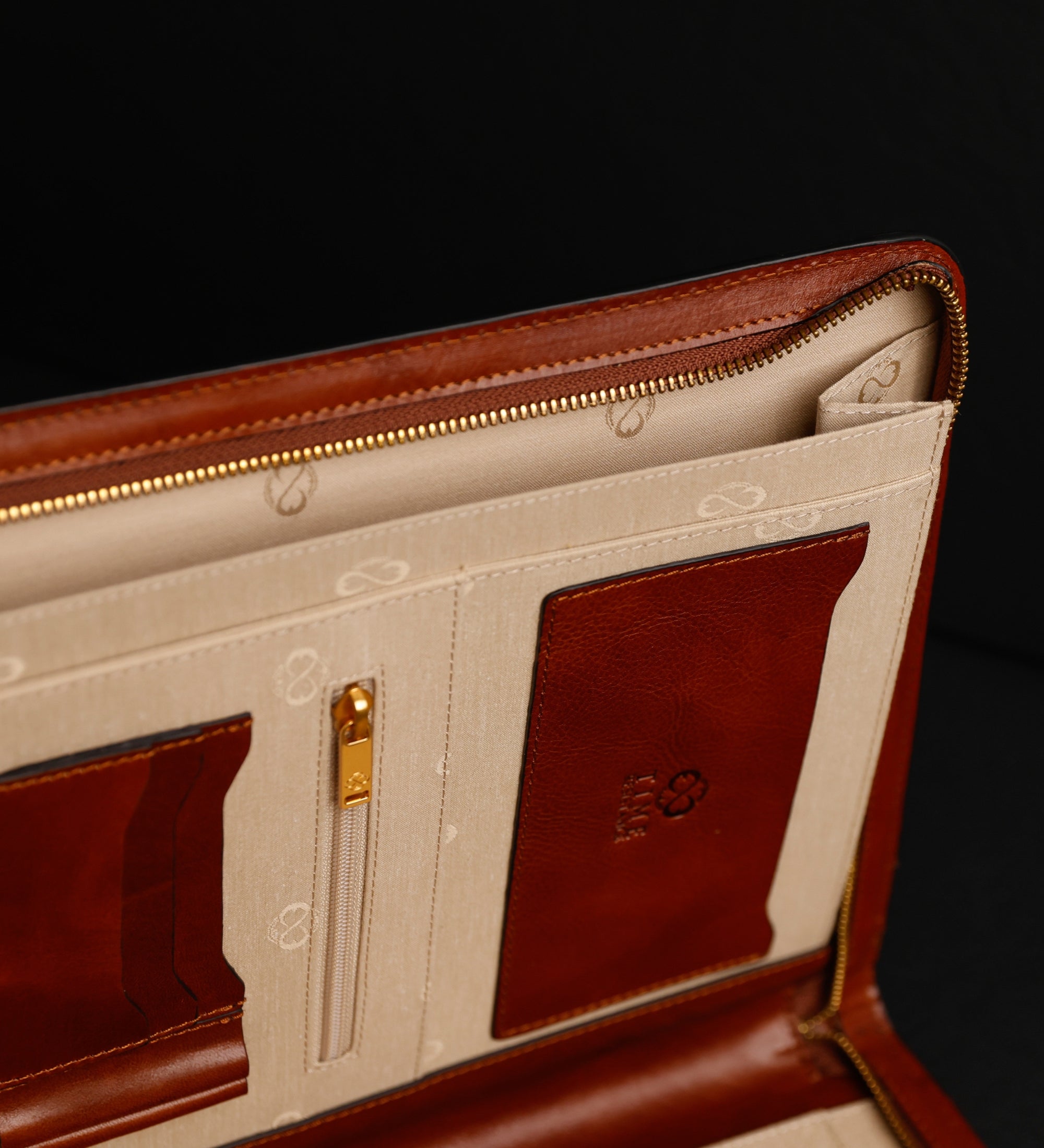 A4-dokumentmapp organisatör i läder – Candide