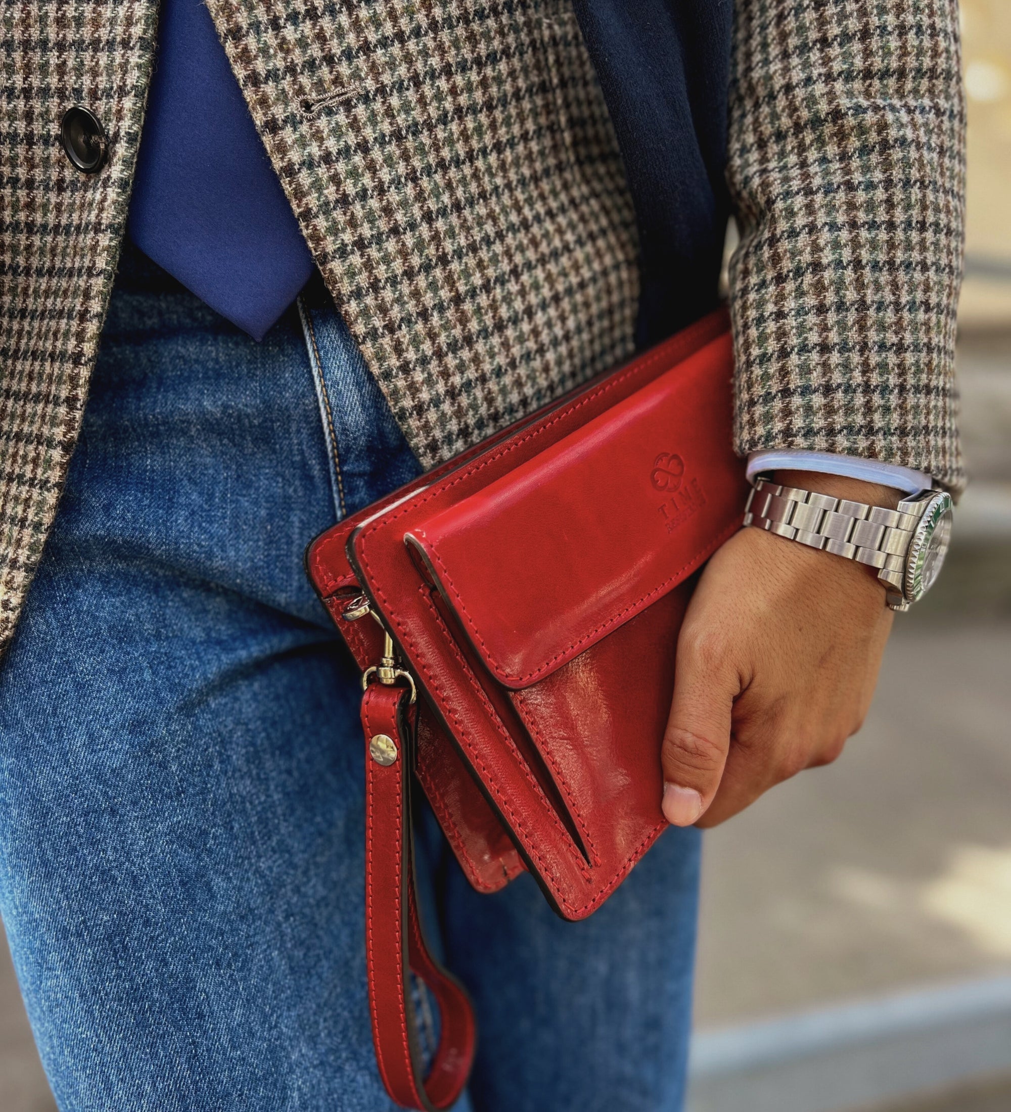 Clutchväska i läder – Decameron