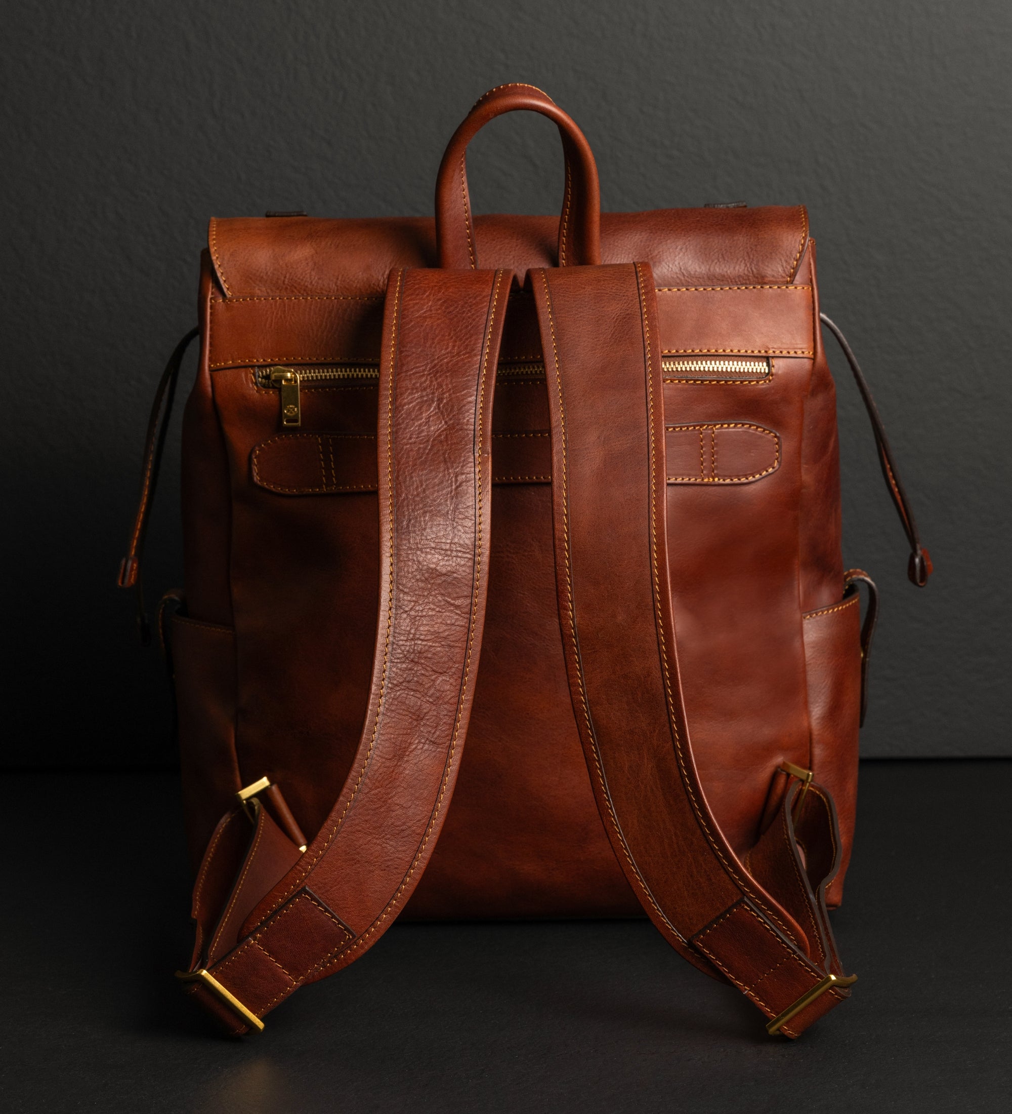 Ryggsäck i läder – The Good Earth