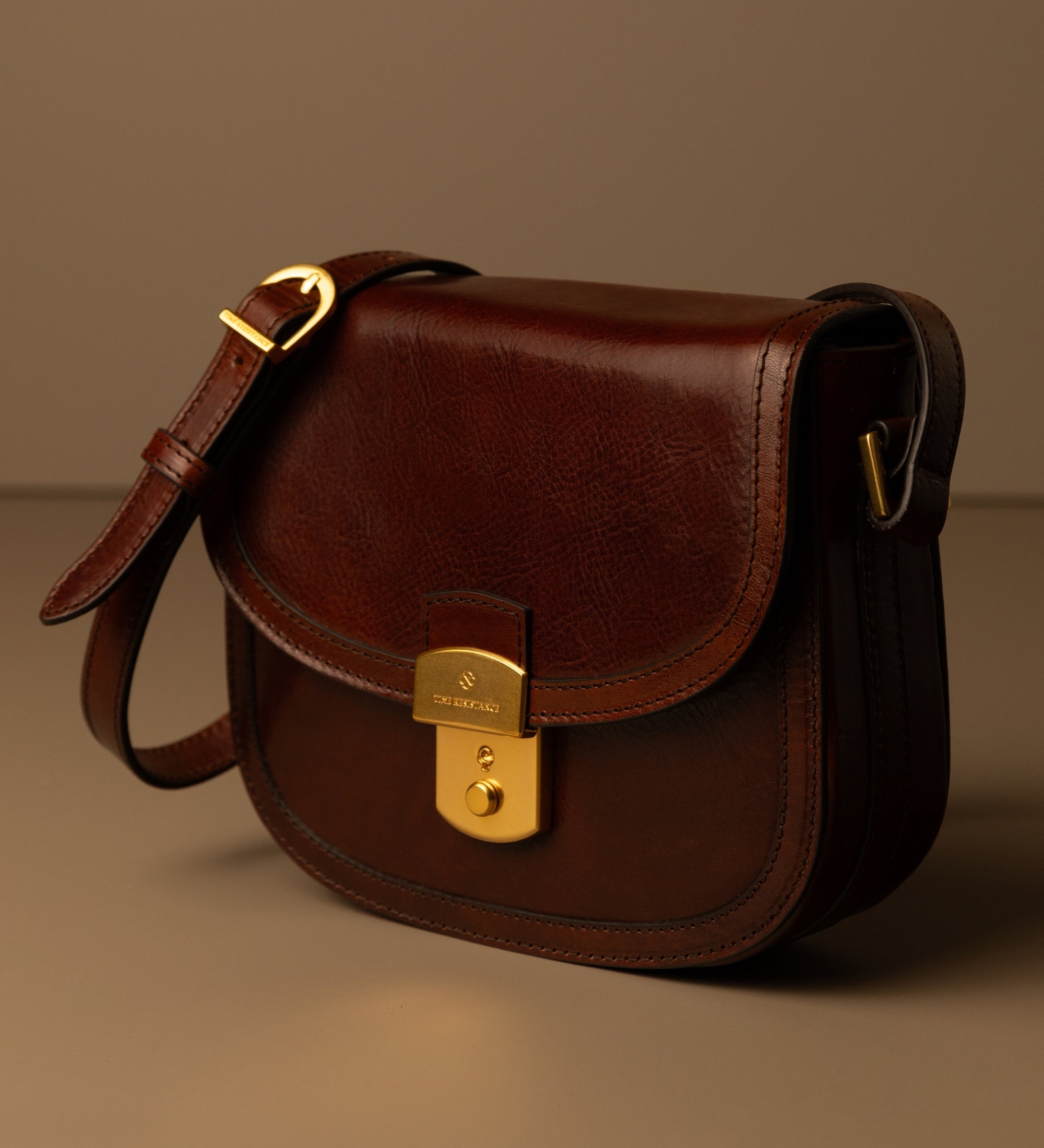 Saddle bag i läder för dam - Secrets