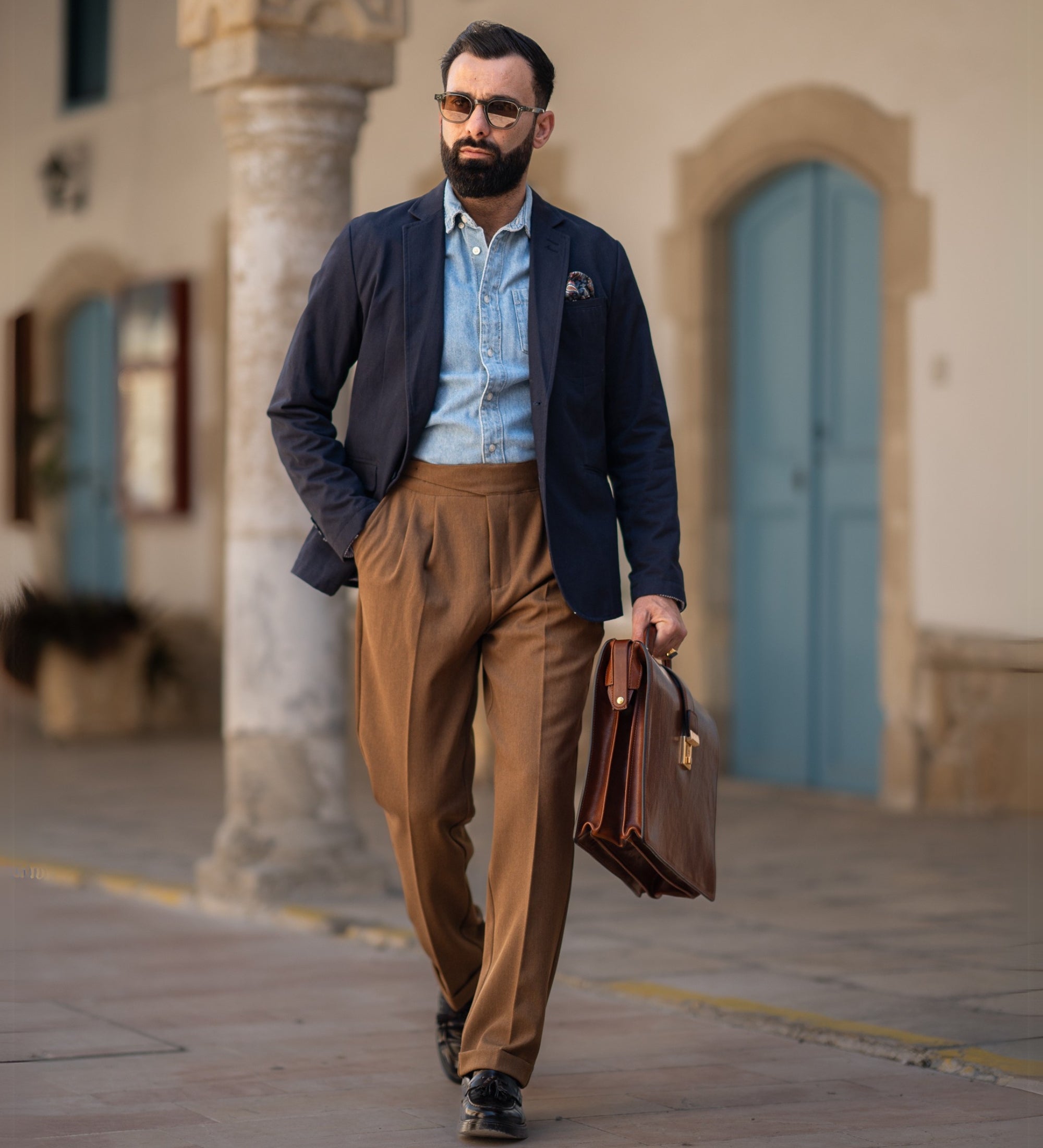 Stor portfölj i läder – The Firm