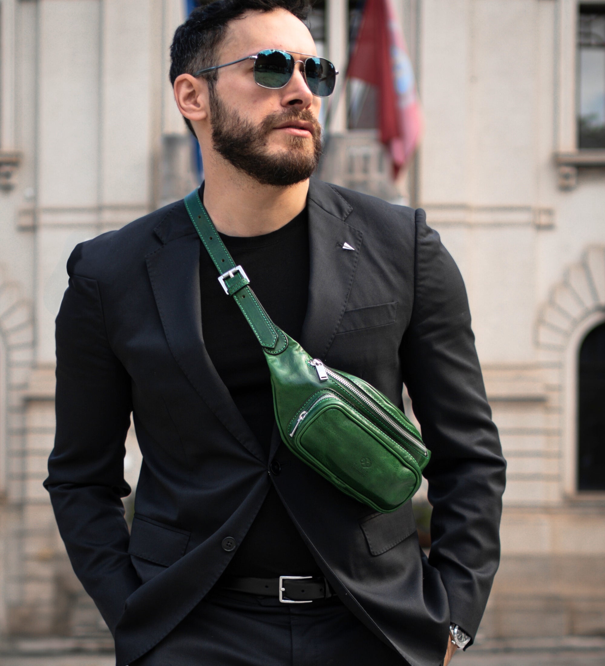 Slingväska i läder midjeväska i läder – Independent People