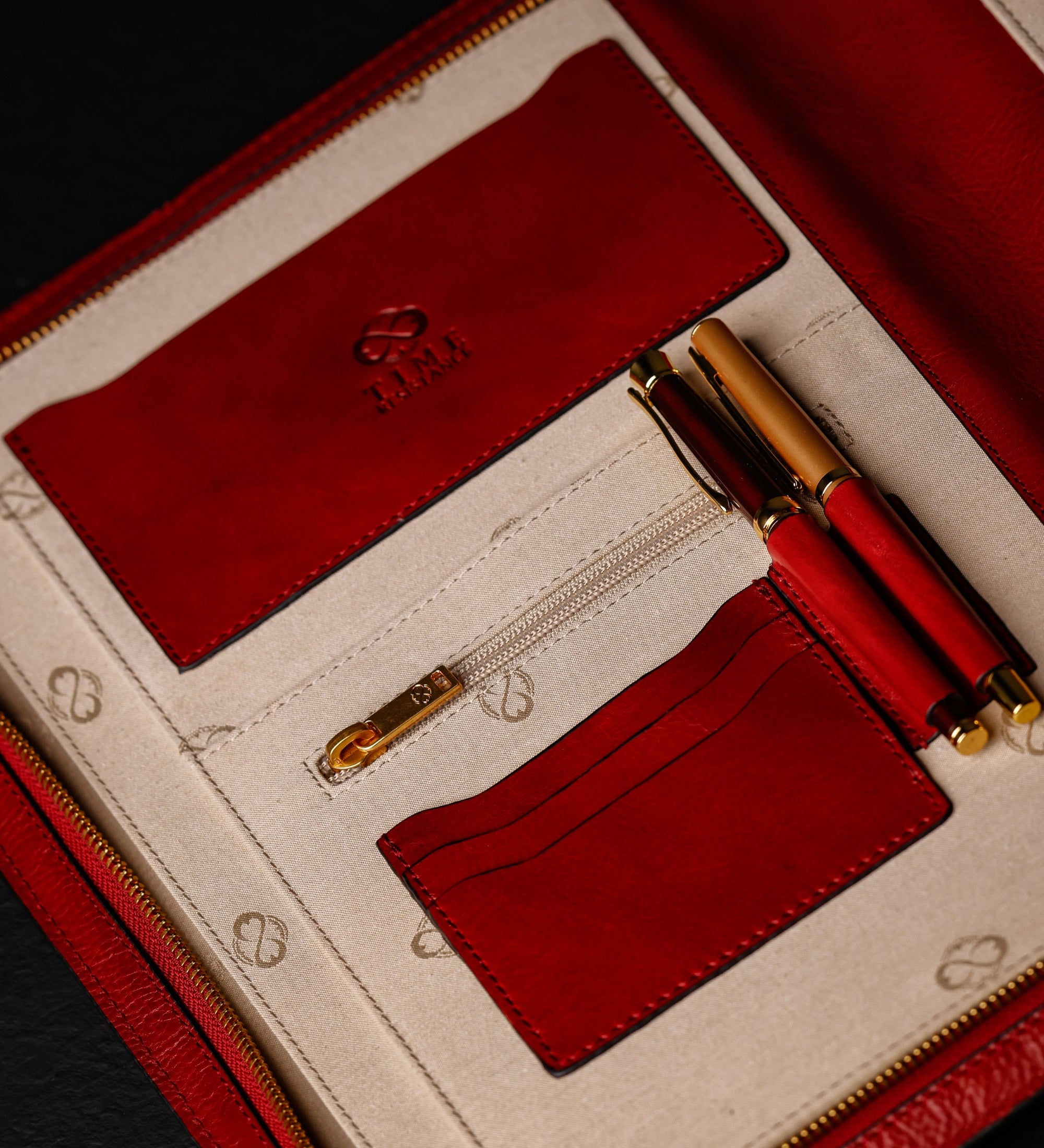 A4-dokumentmapp organisatör i läder – Candide