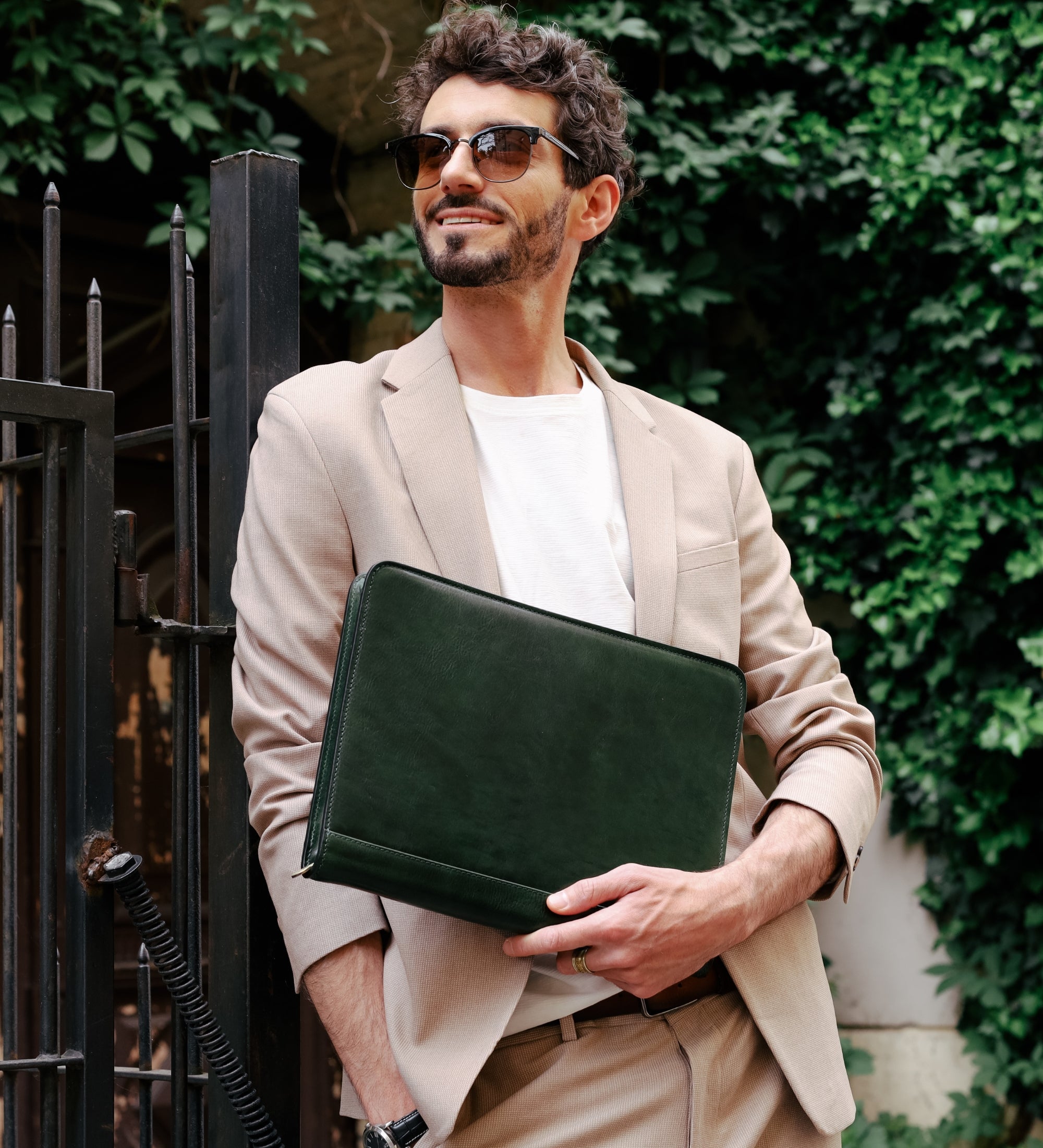 A4-dokumentmapp organisatör i läder – Candide