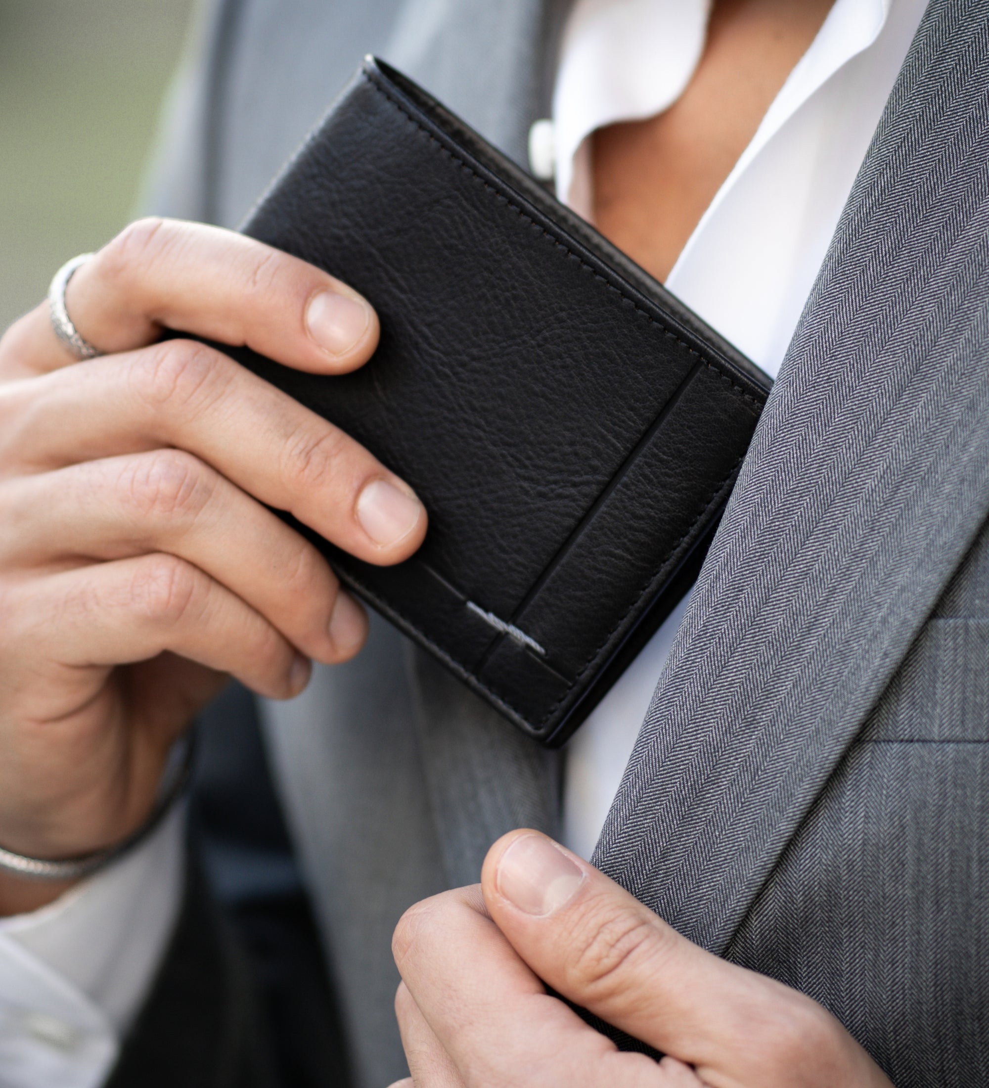 Dubbelvikt plånbok i läder – The Getaway