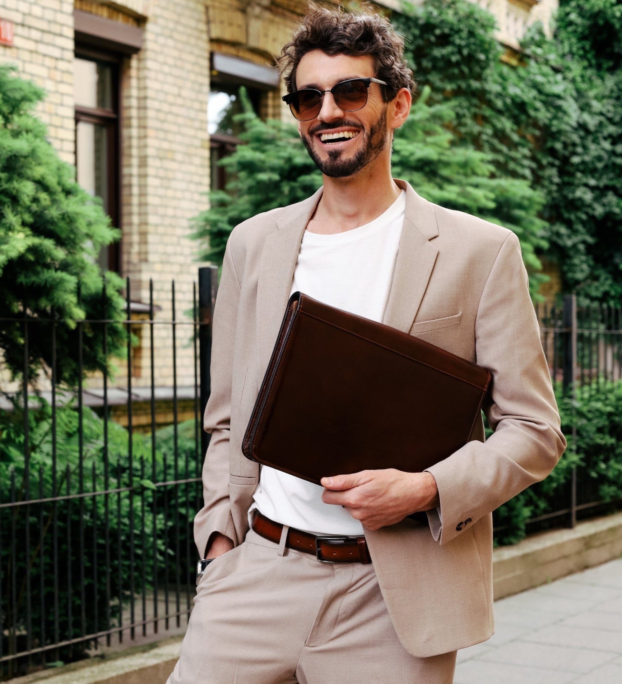 A4-dokumentmapp organisatör i läder – Candide