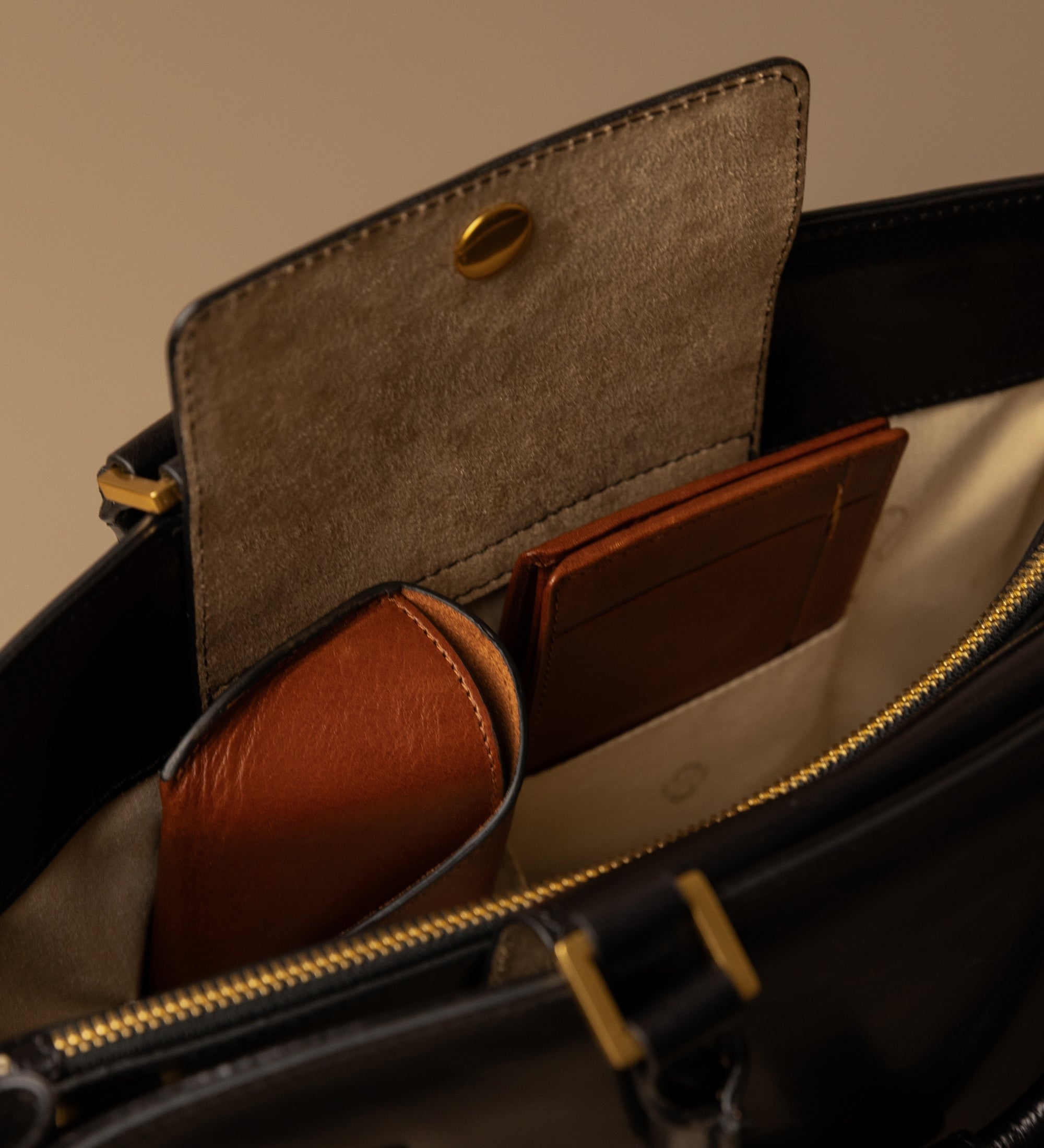 Handväska i läder för dam - Shirley