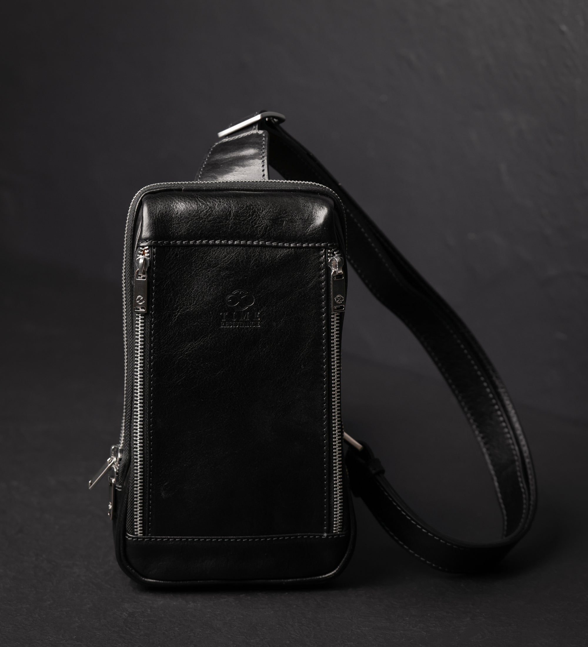 Slingväska i läder bröstväska i läder – Kim