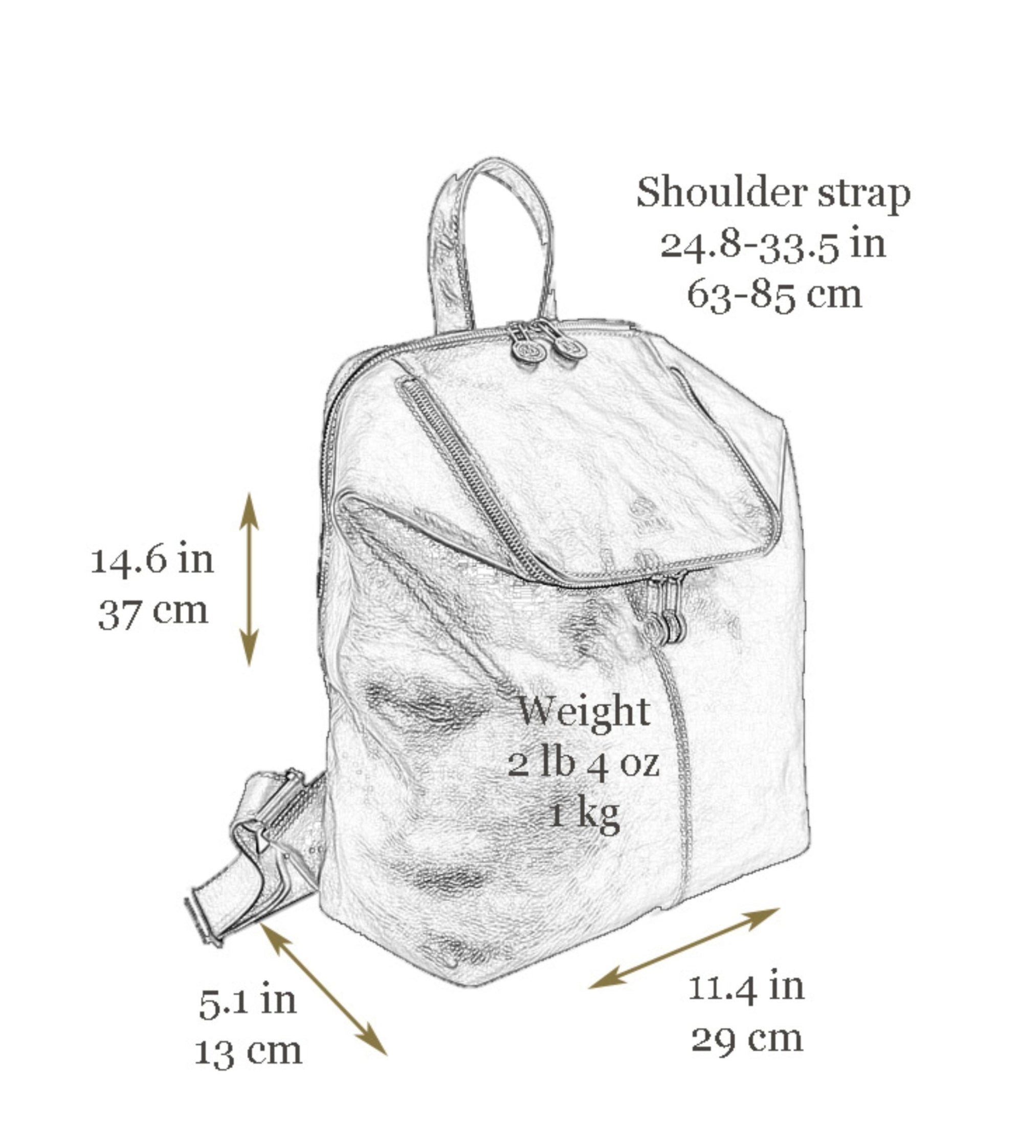 Ryggsäck i läder– A Blend in the River