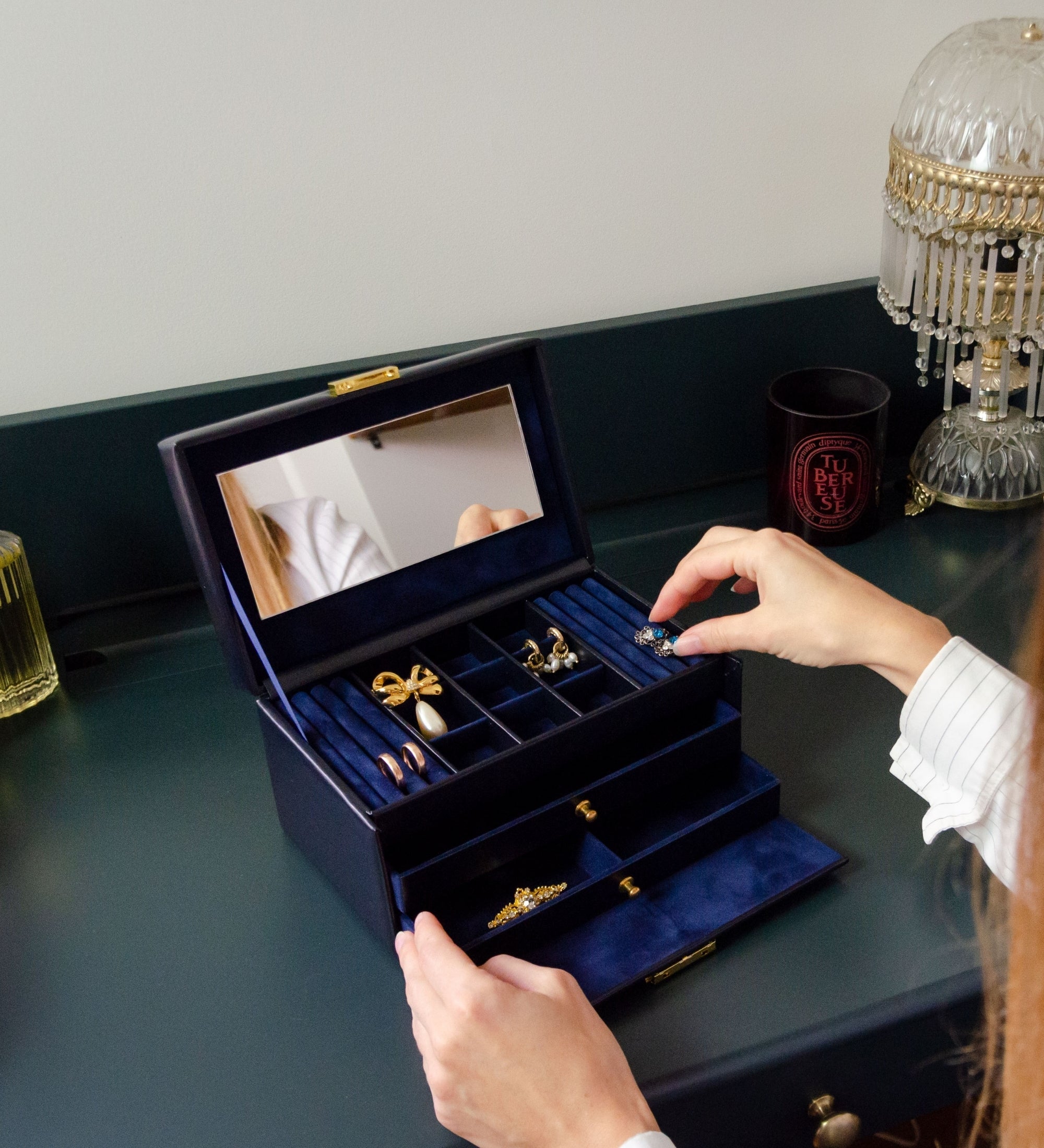 Leather Jewelry Box for Women - Beloved