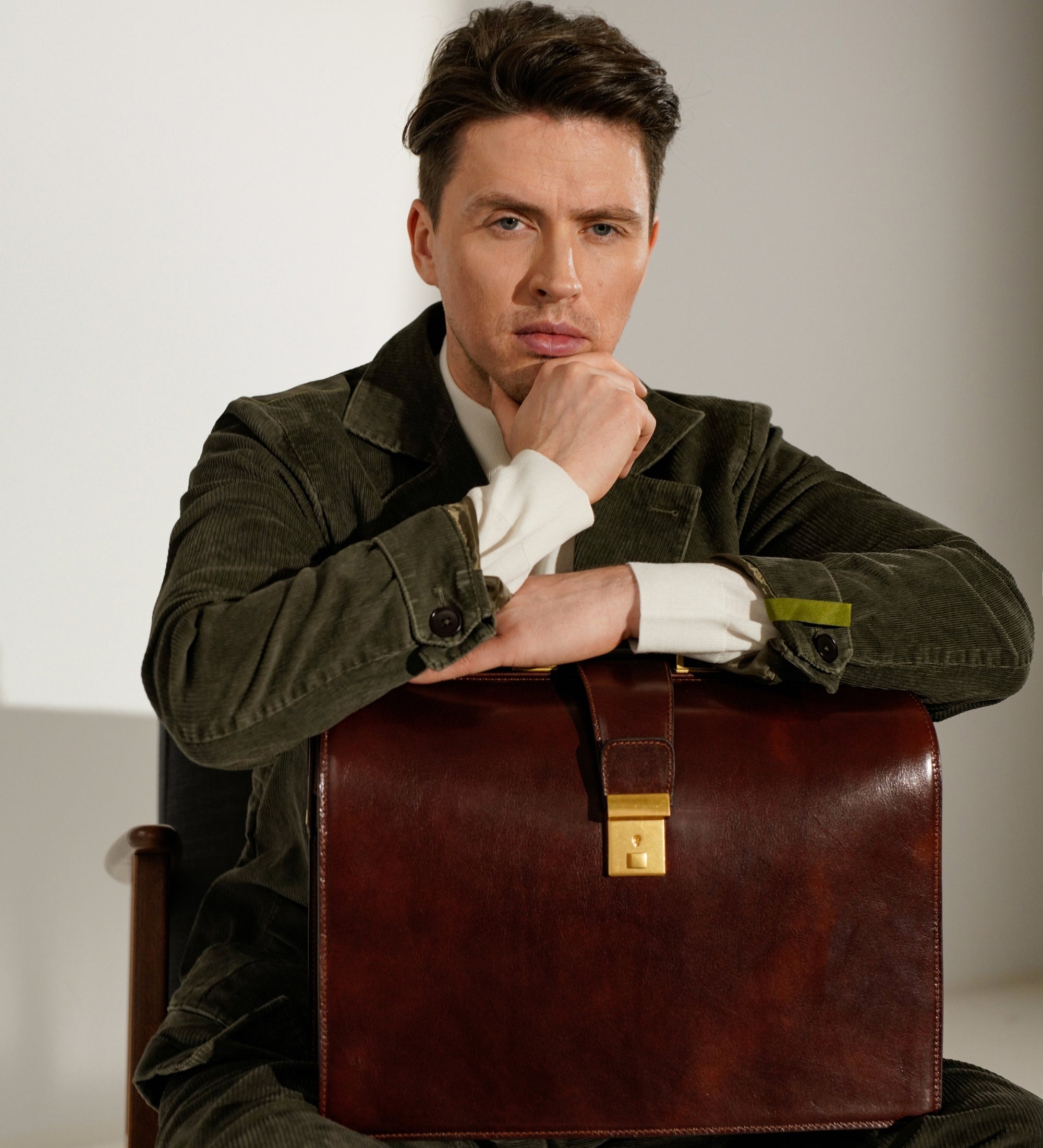 Stor portfölj i läder – The Firm