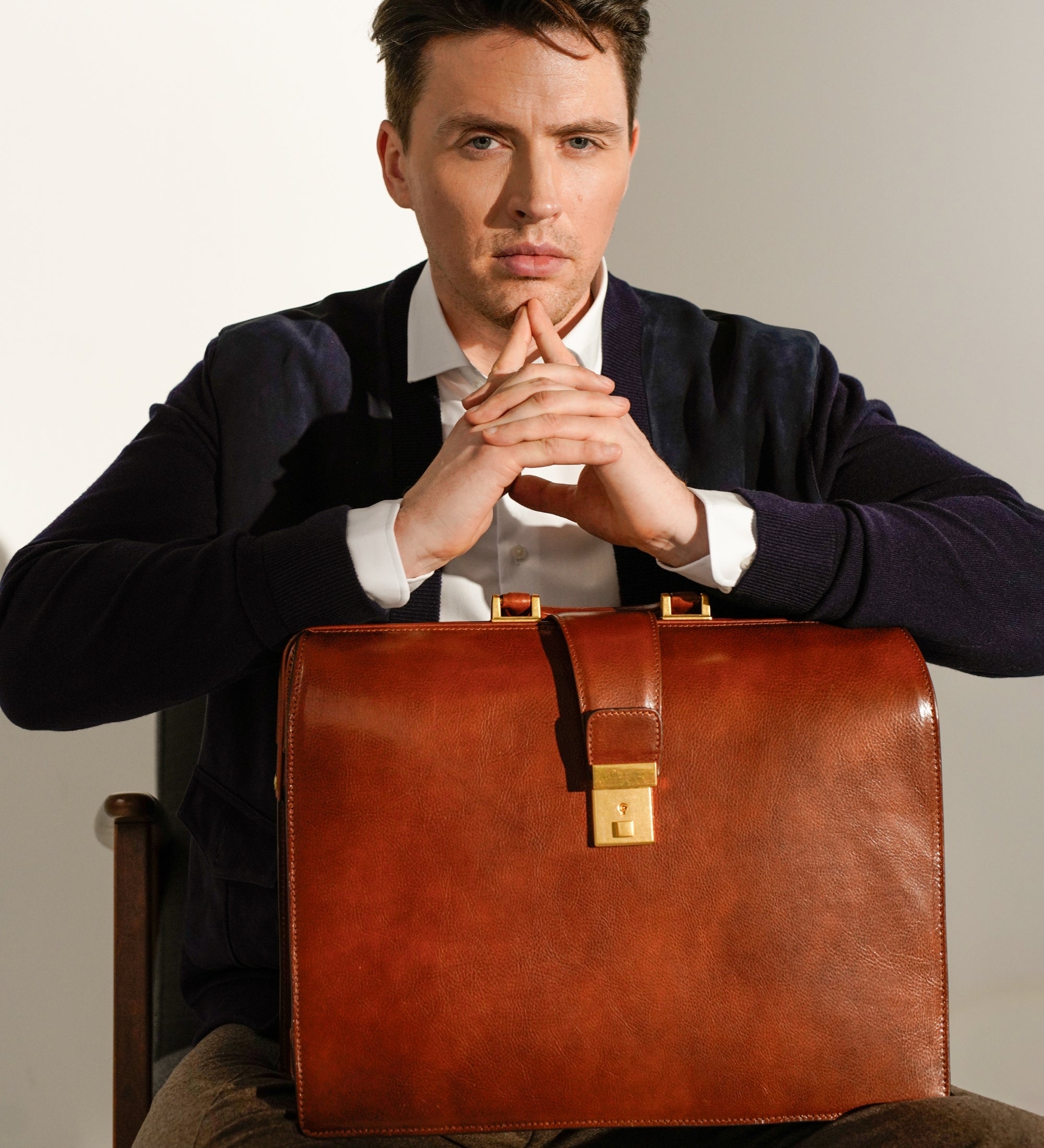 Stor portfölj i läder – The Firm