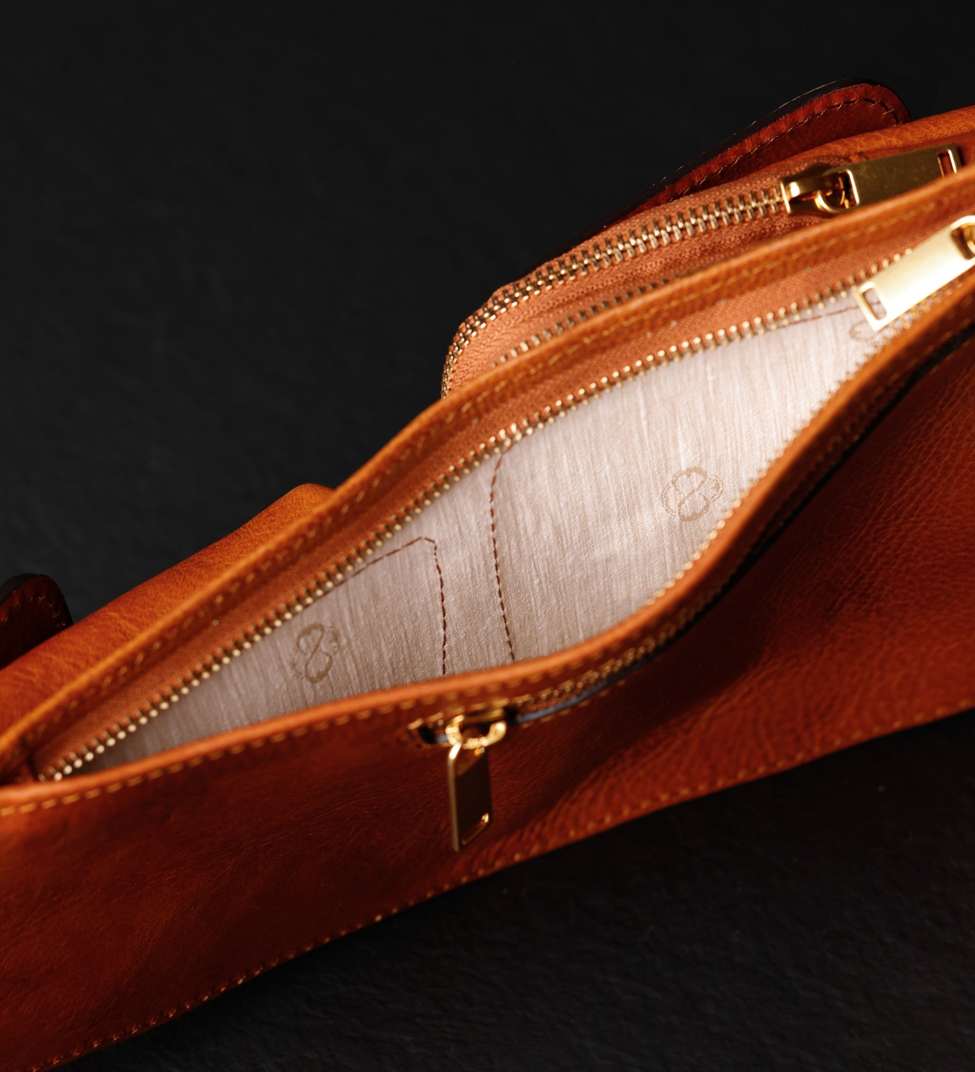 Slingväska i läder crossbodyväska i läder – The Monk