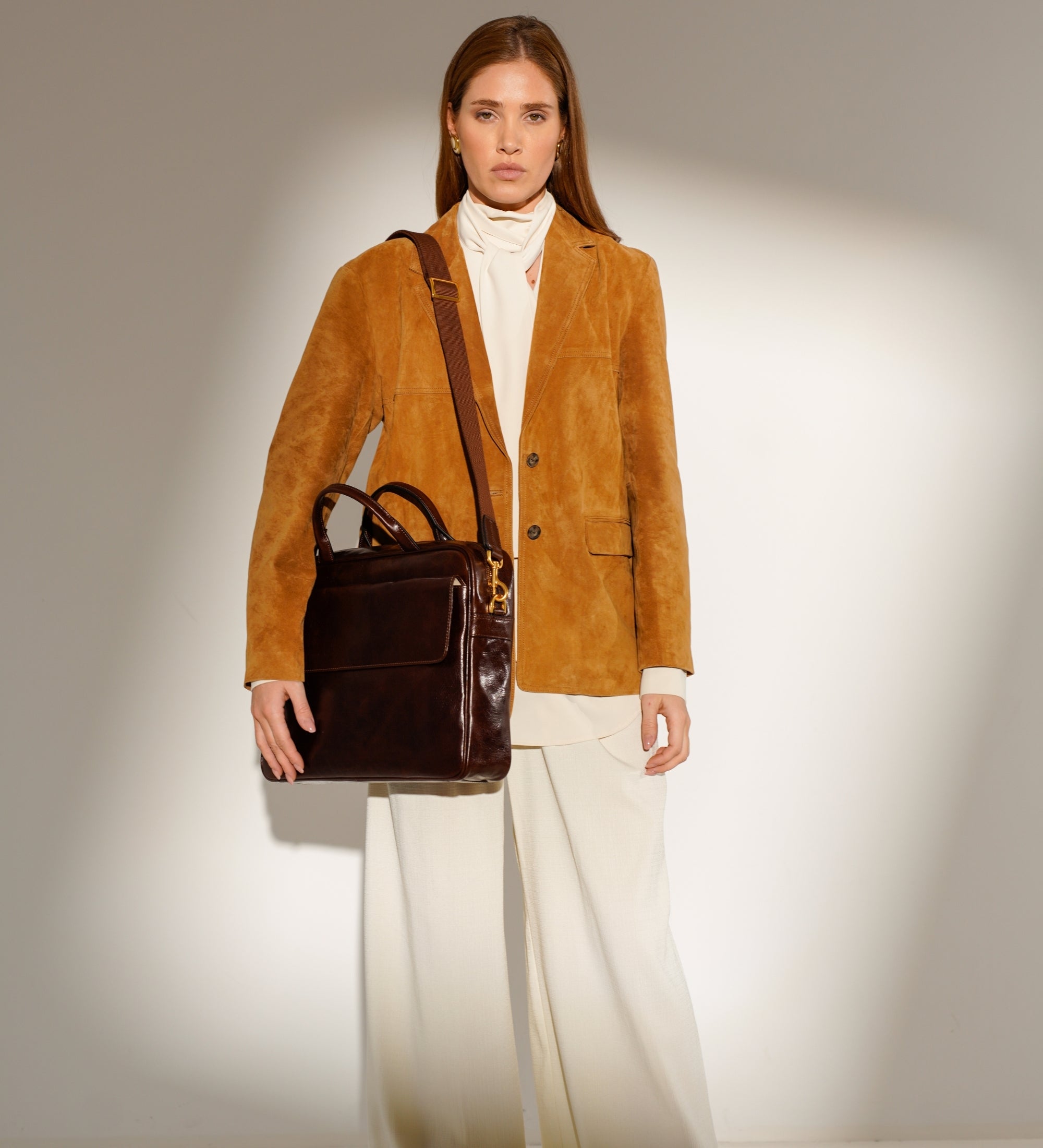 Portfölj i läder laptopväska i läder för dam – The Sheltering Sky